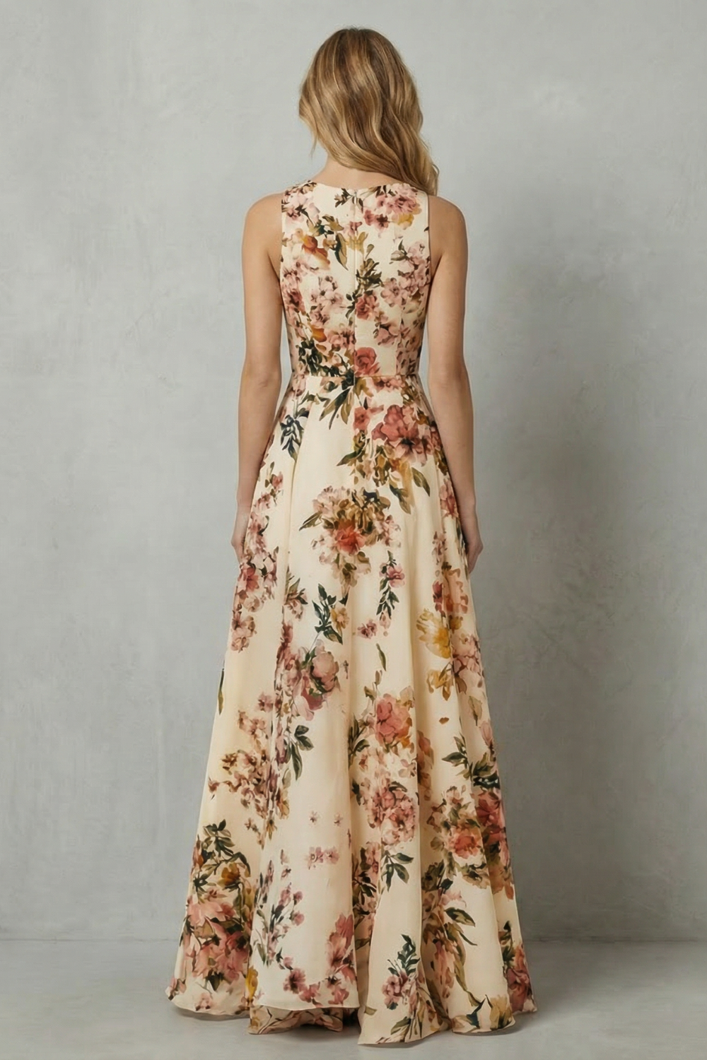 Bellefleur – Elegância floral atemporal – Vestido longo