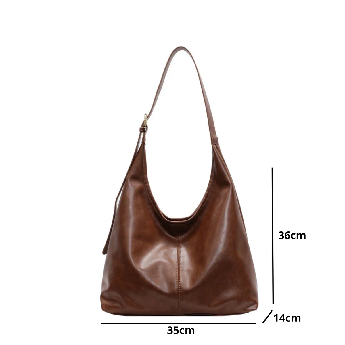 Bolsa Hobo Grande com Alça Ajustável - Luma