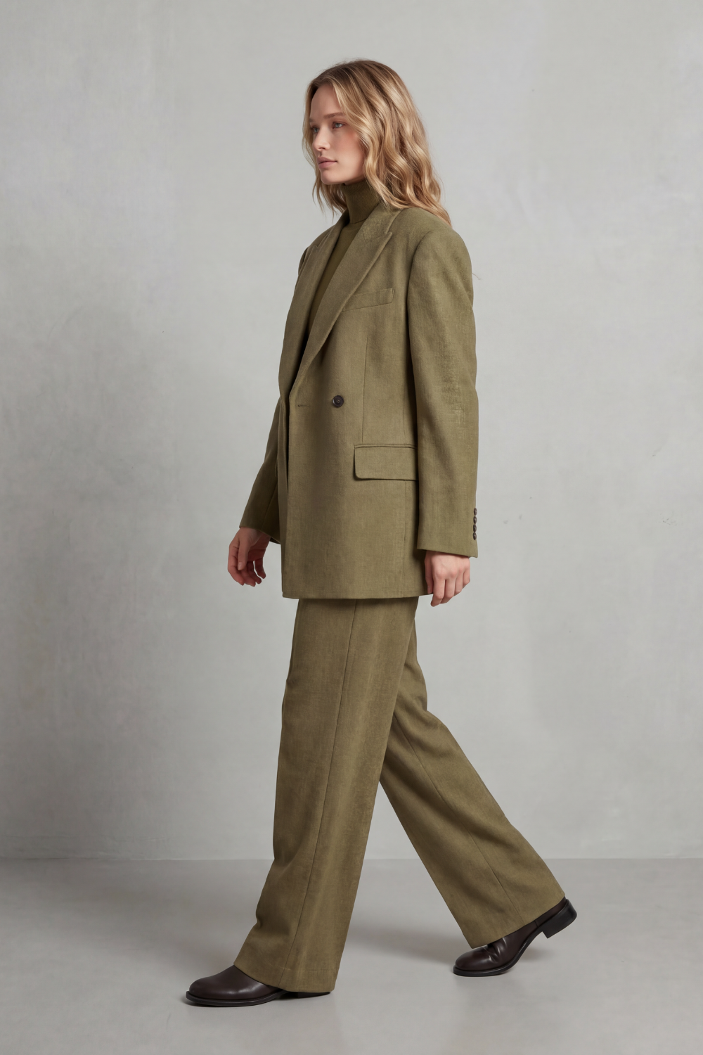 Brenda – Conjunto Alfaiataria Atemporal – Blazer Estruturado & Calça Pantalona