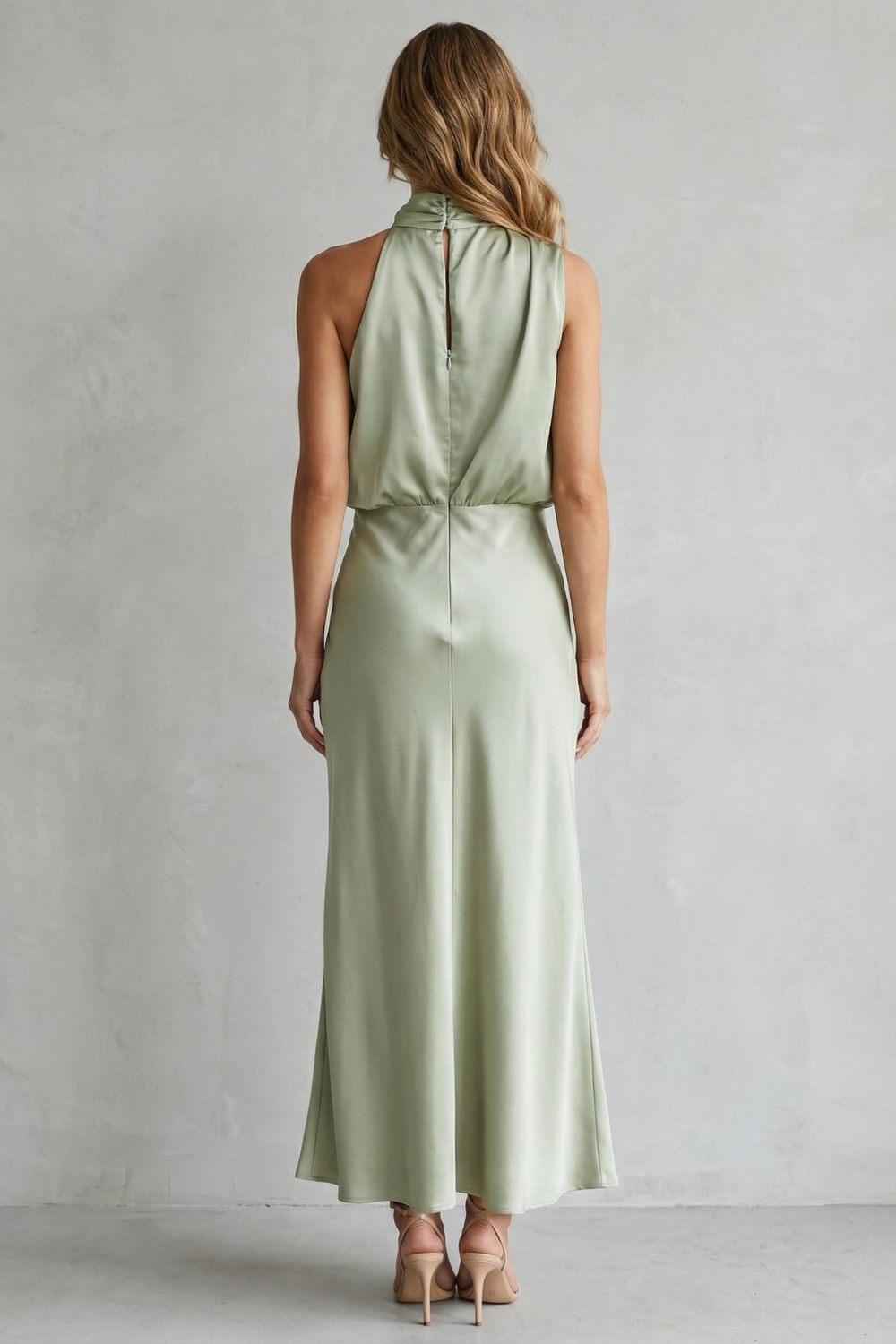 Brionelle – Elegância frente única – Vestido longo