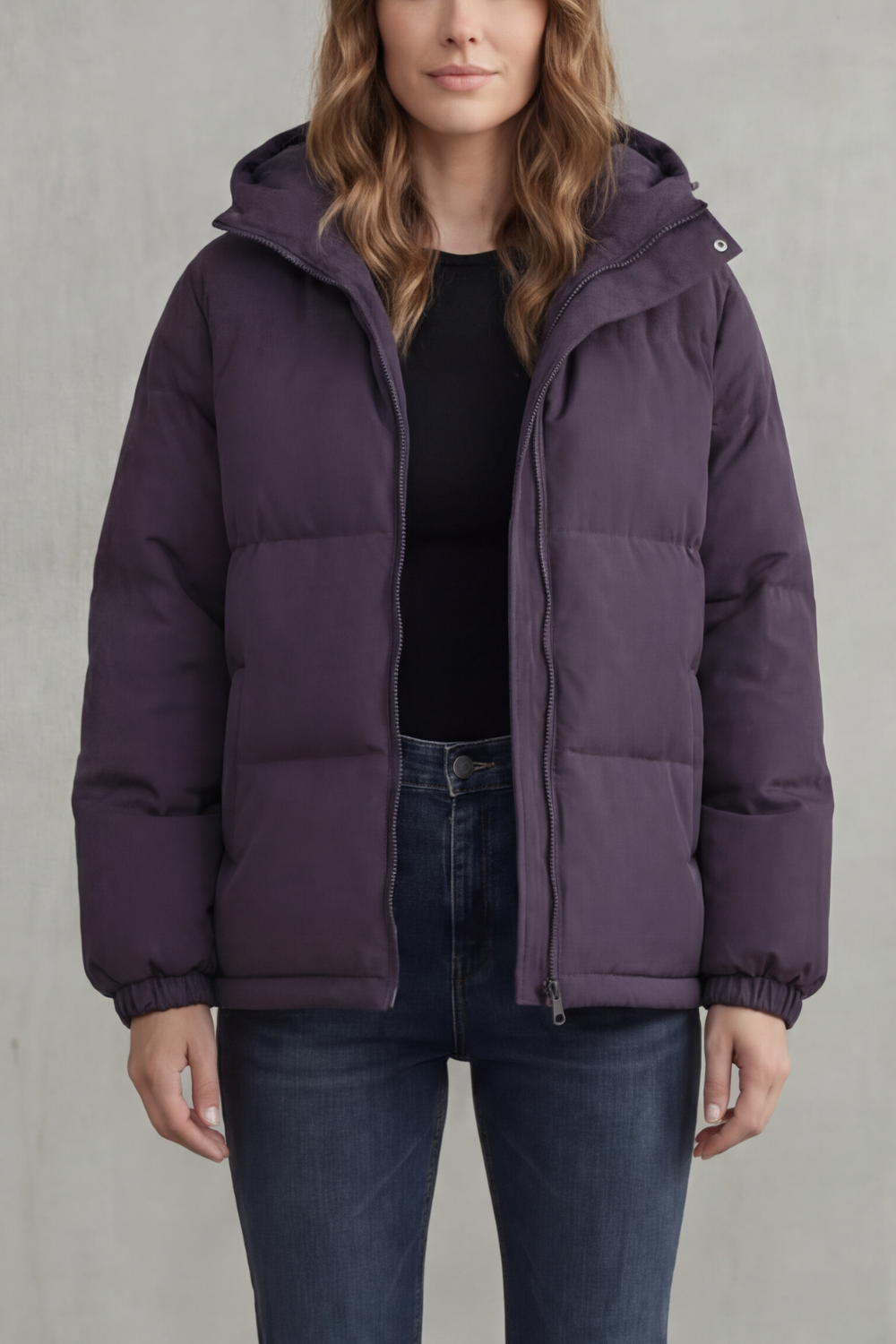 Caeloria – Calor acolchoado – Jaqueta puffer com capuz