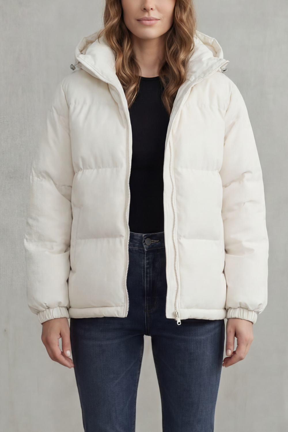 Caeloria – Calor acolchoado – Jaqueta puffer com capuz
