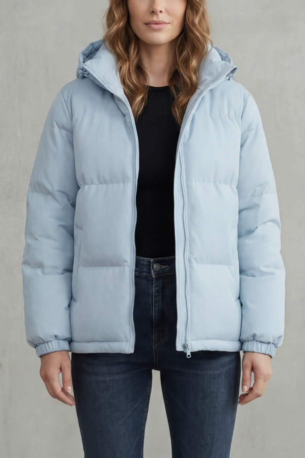 Caeloria – Calor acolchoado – Jaqueta puffer com capuz