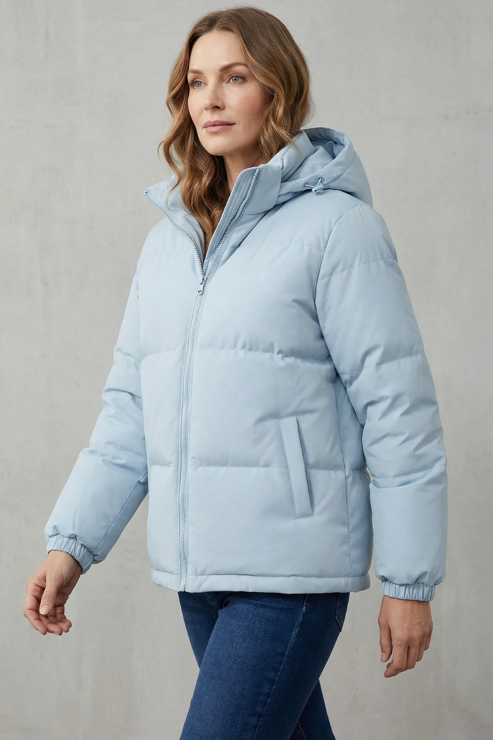 Caeloria – Calor acolchoado – Jaqueta puffer com capuz