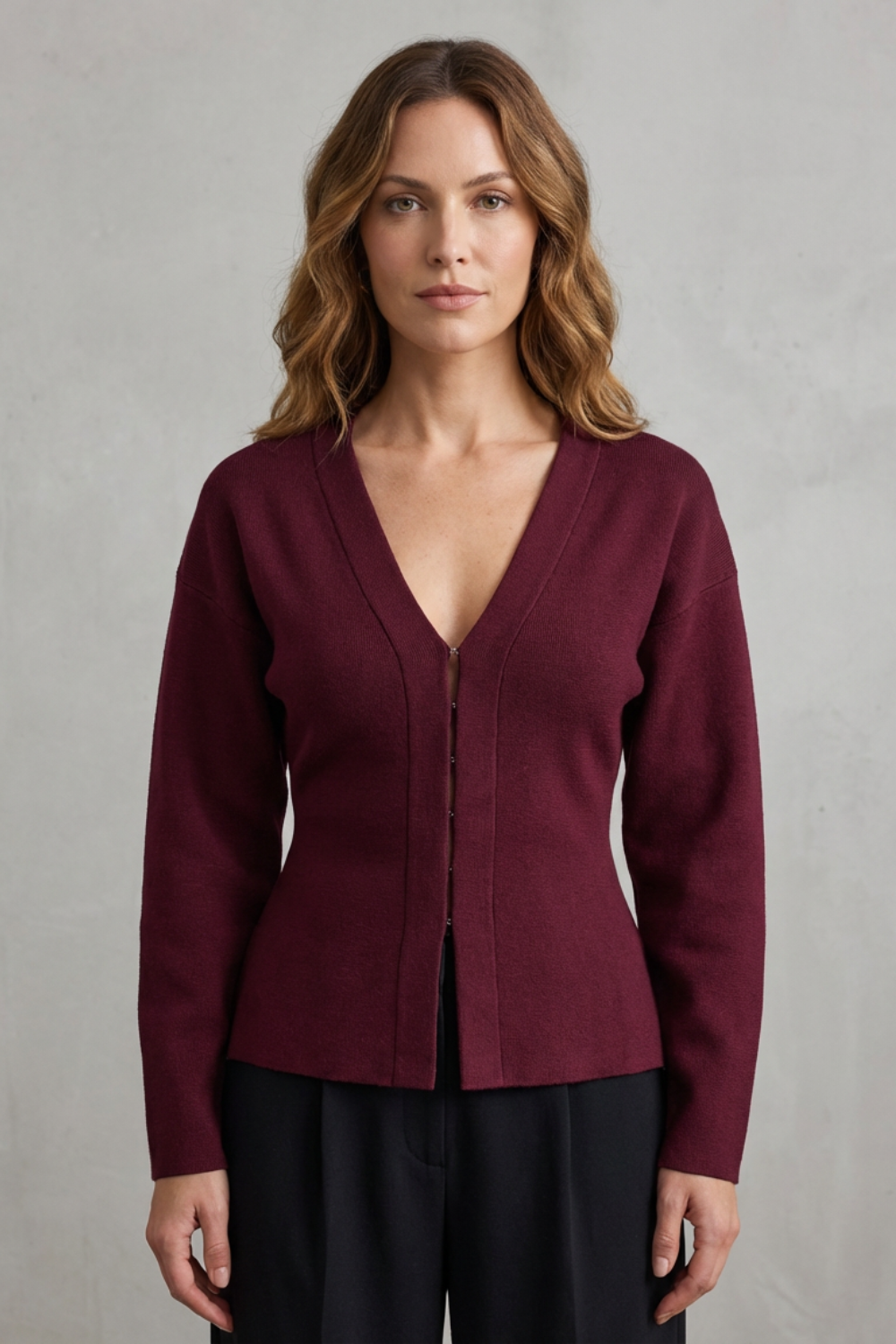 Clarette – Charme Sem Esforço – Conjunto de Jaqueta e Saia em Tricô Slim