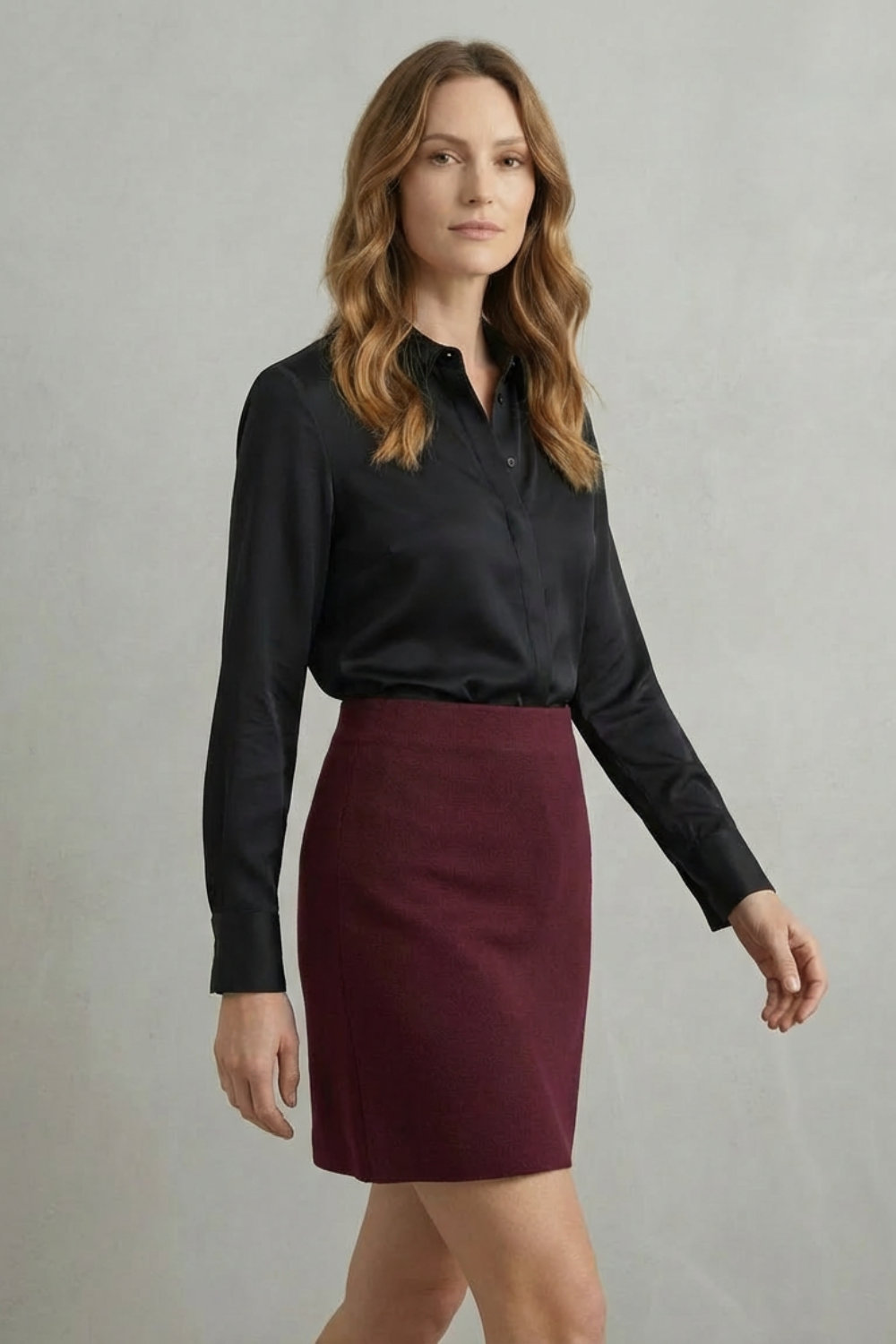 Clarette – Charme Sem Esforço – Conjunto de Jaqueta e Saia em Tricô Slim