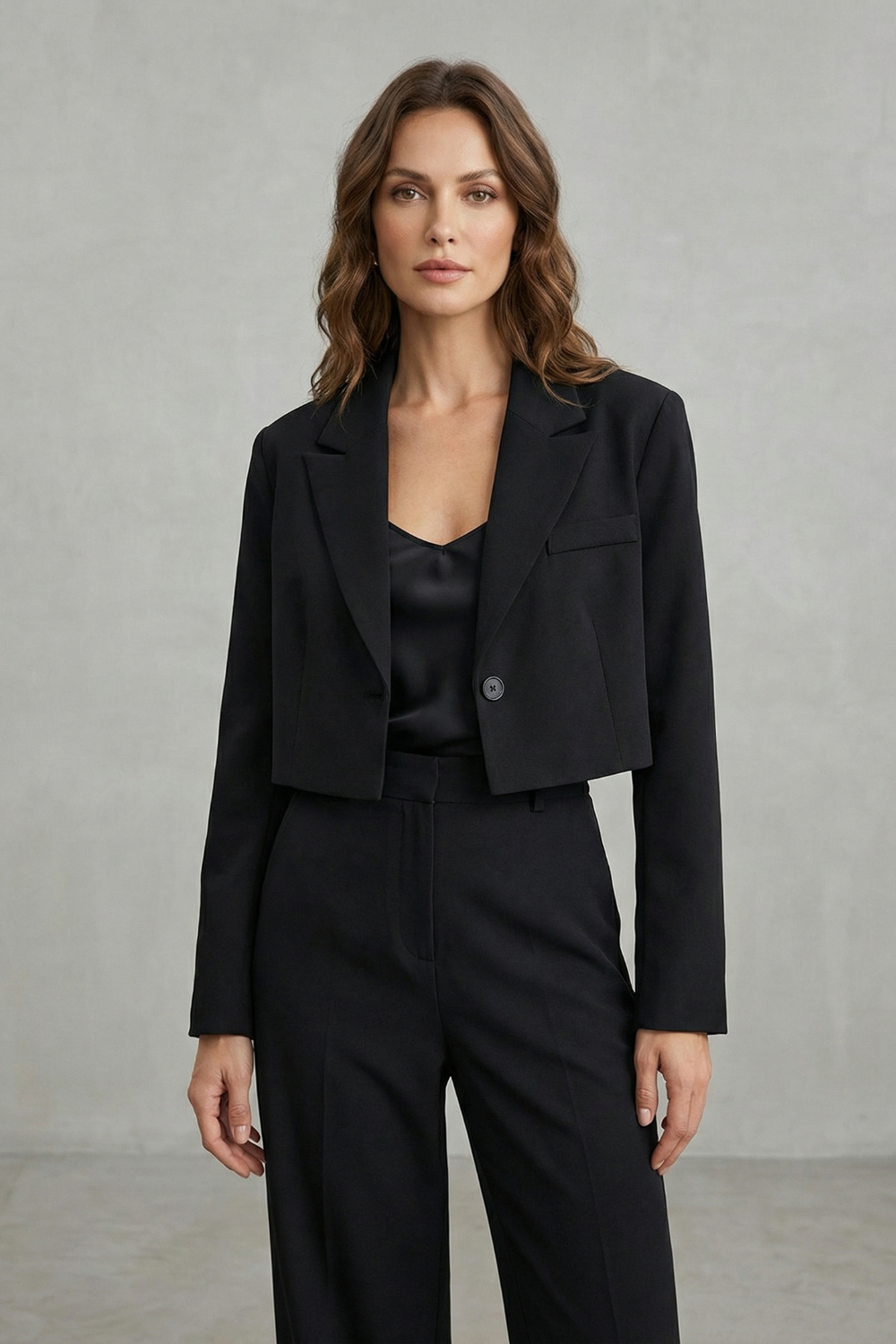 Domina – Silhueta cropped chique – Blazer
