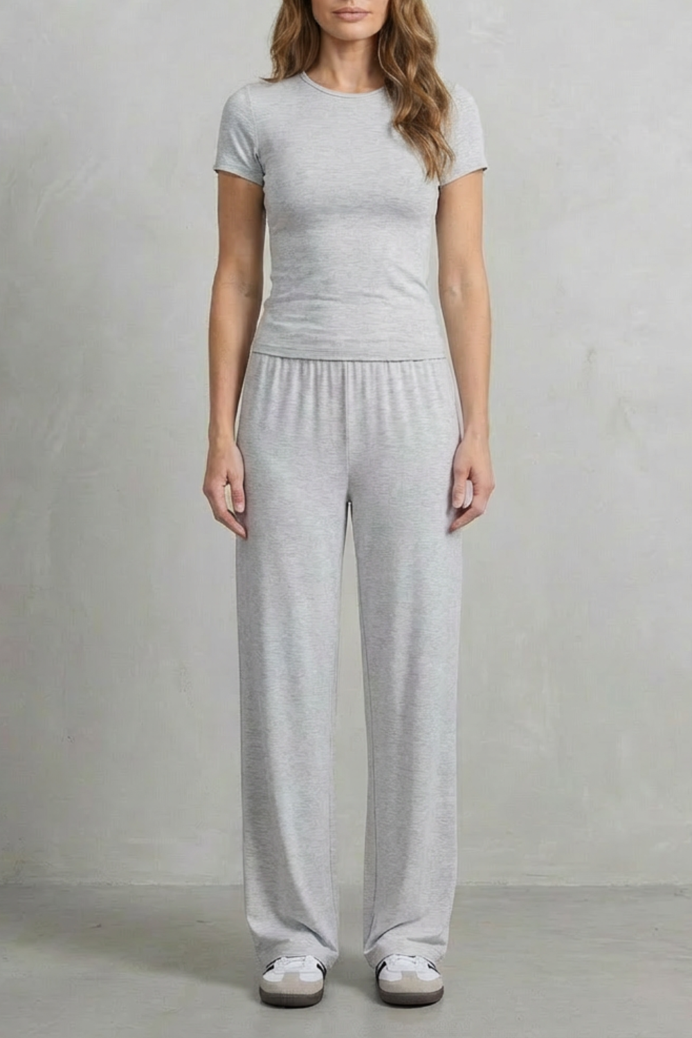 Élan – Simplicidade Sofisticada – Conjunto Pantalona Cor Única