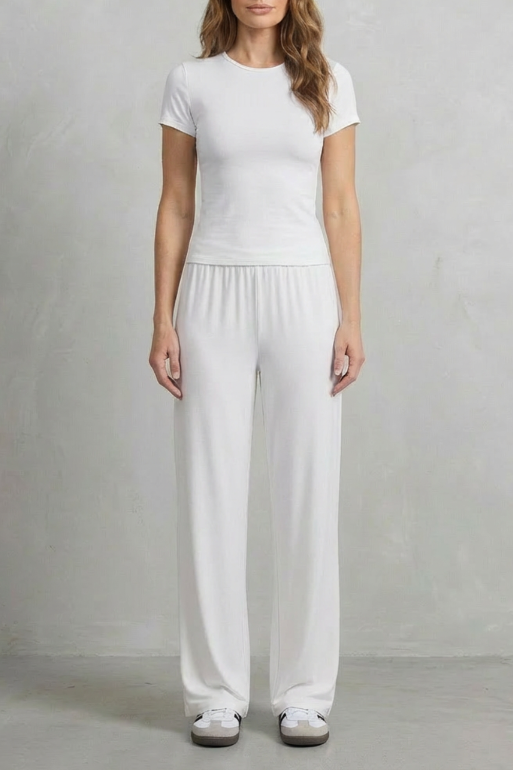Élan – Simplicidade Sofisticada – Conjunto Pantalona Cor Única