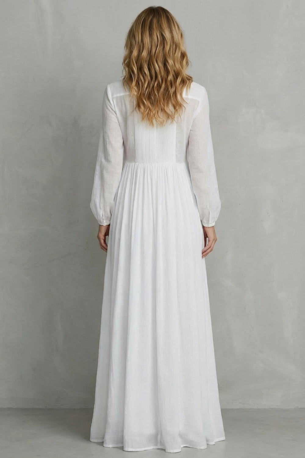 Élodie – Vestido Longo Plissado com Inspiração Francesa – Elegância Descontraída para as Férias