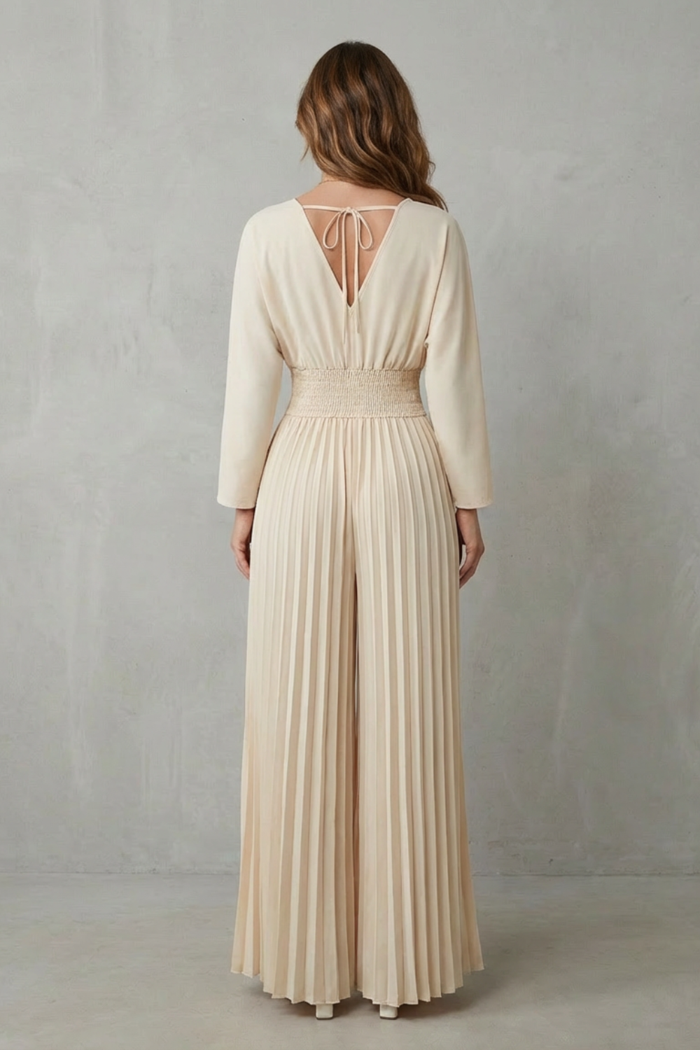 Isla – Macacão Pantalona Plissado – Elegância Sem Esforço