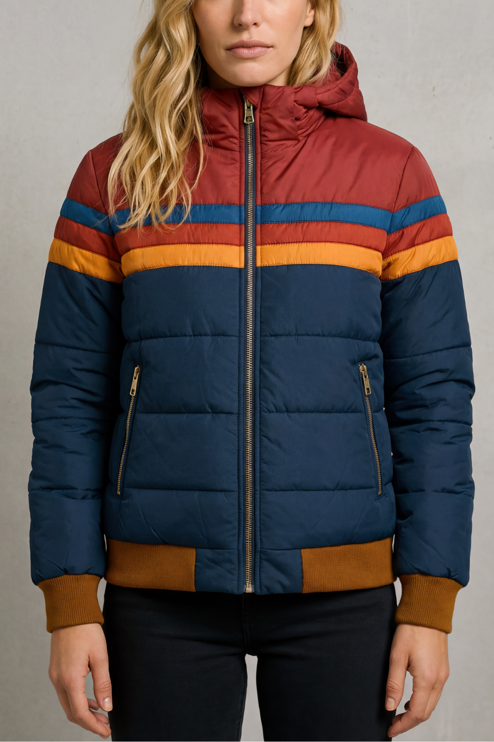 Kensley – Calor impermeável – Jaqueta de chuva feminina