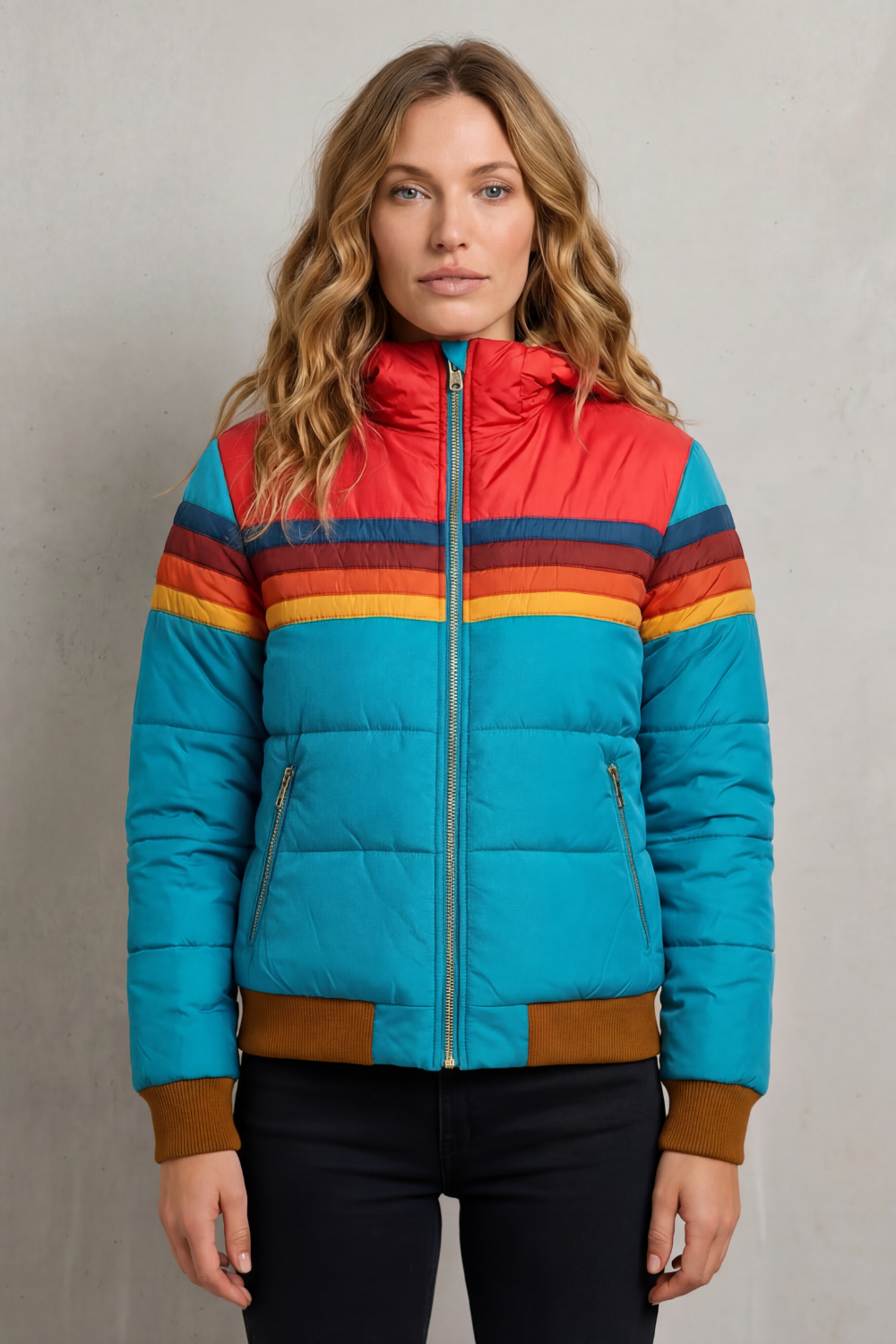 Kensley – Calor impermeável – Jaqueta de chuva feminina