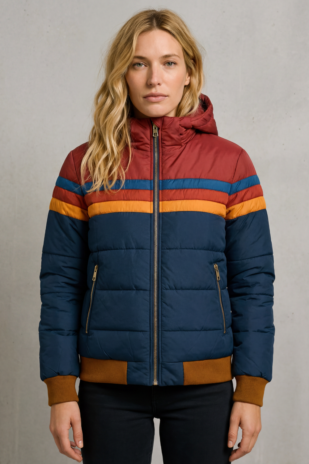 Kensley – Calor impermeável – Jaqueta de chuva feminina