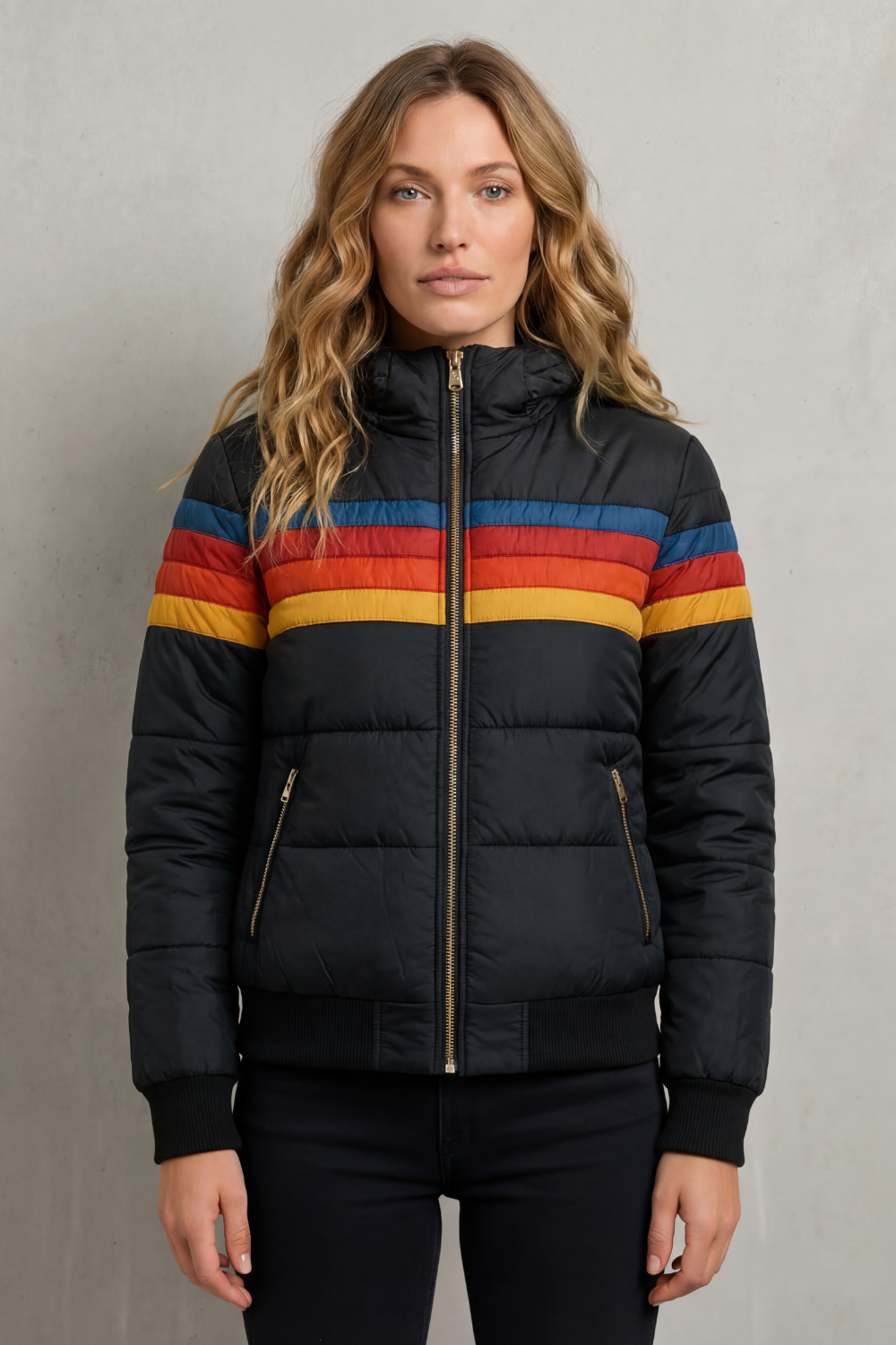 Kensley – Calor impermeável – Jaqueta de chuva feminina