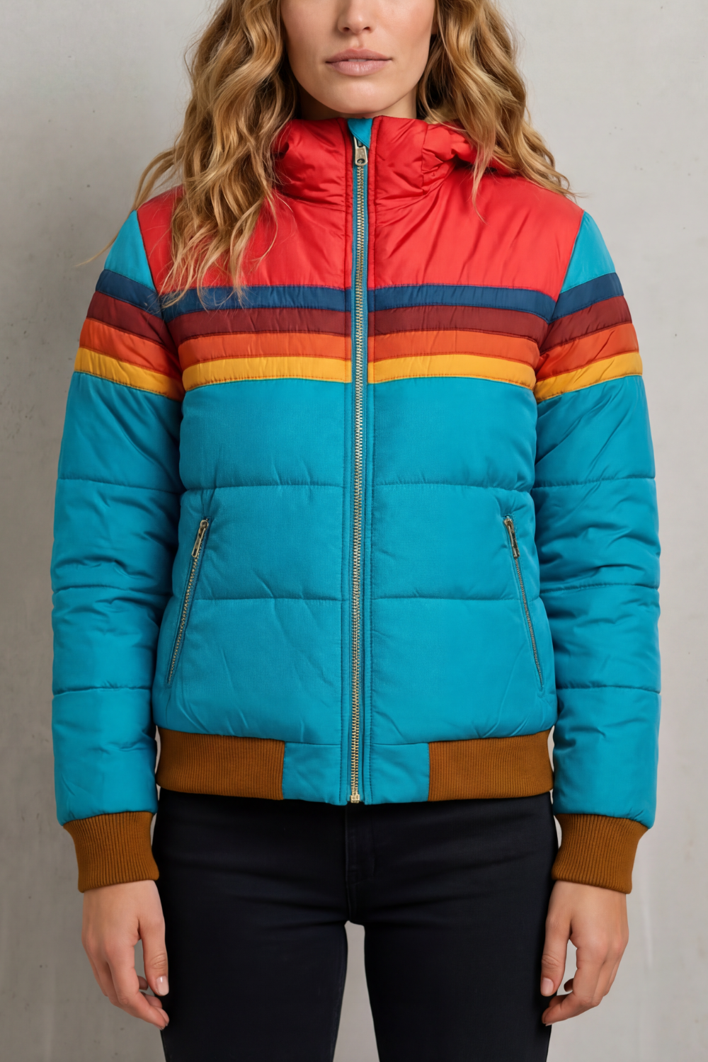 Kensley – Calor impermeável – Jaqueta de chuva feminina