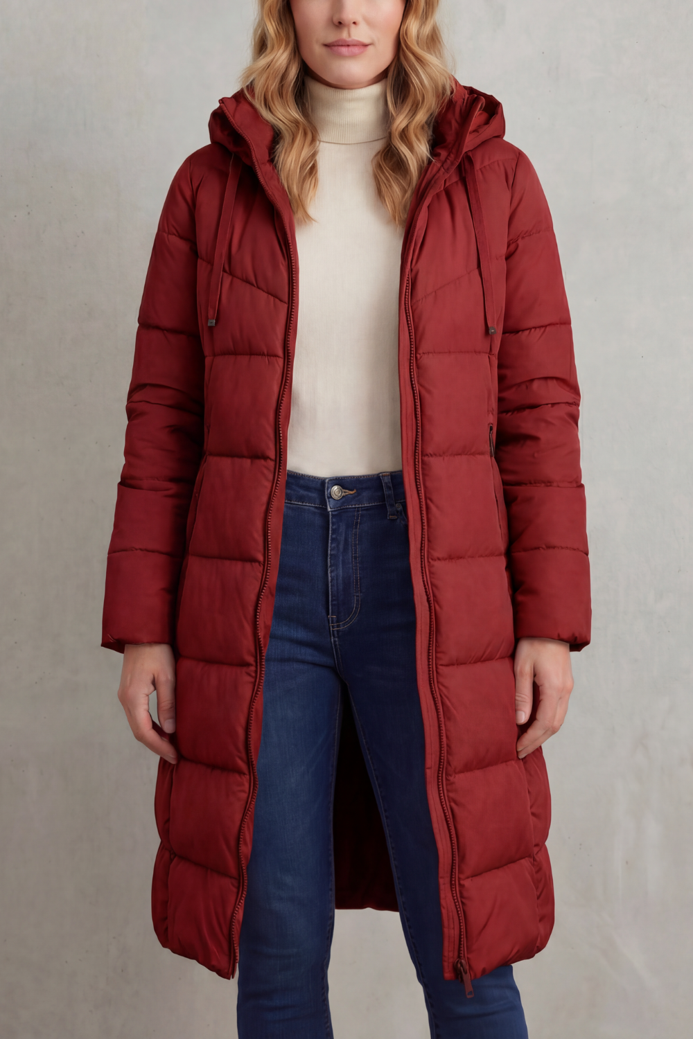 Langley – Jaqueta Puffer Longa e Quentinha Feminina