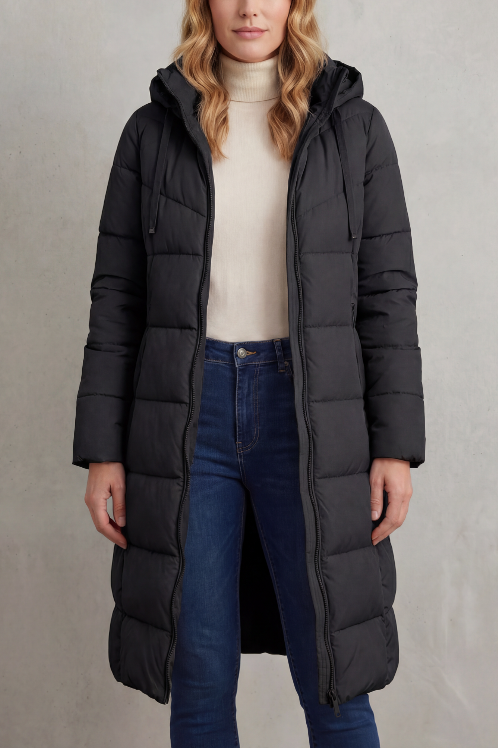 Langley – Jaqueta Puffer Longa e Quentinha Feminina