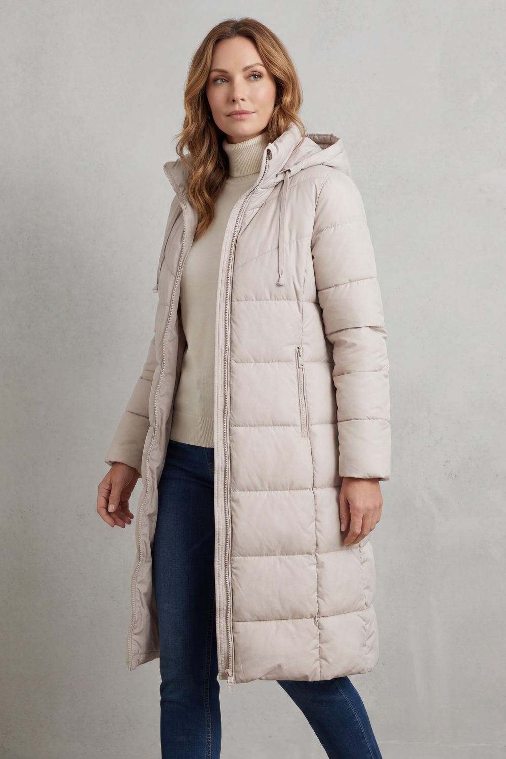 Langley – Jaqueta Puffer Longa e Quentinha Feminina