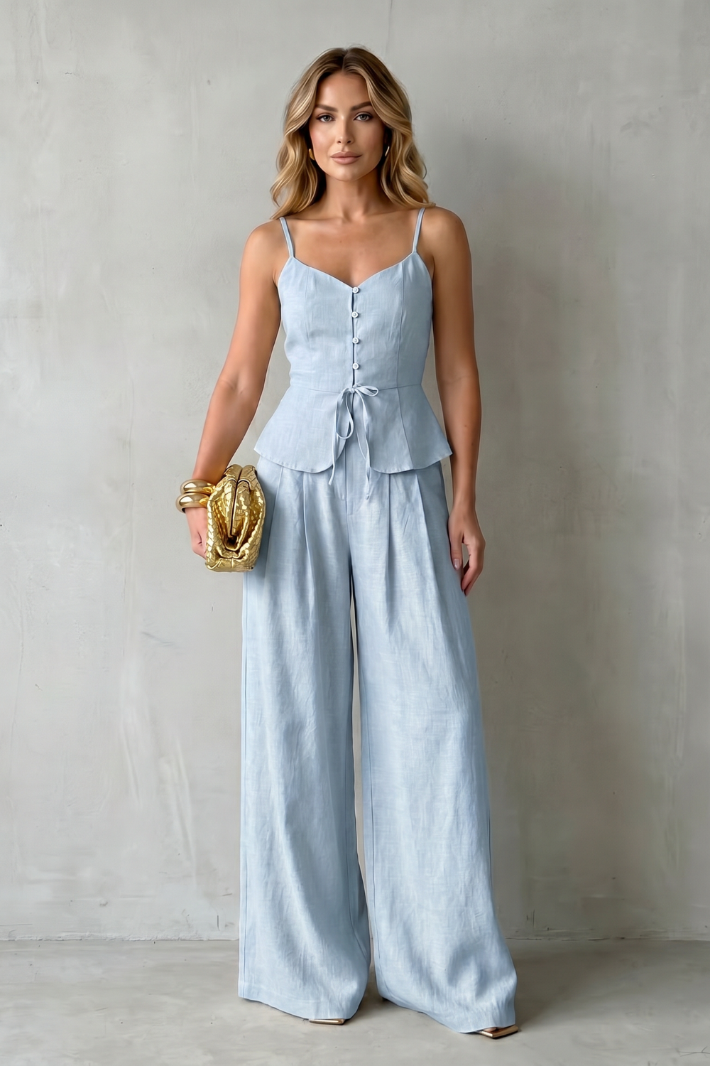 Lunara – Elegância de resort sem esforço – Conjunto de calças