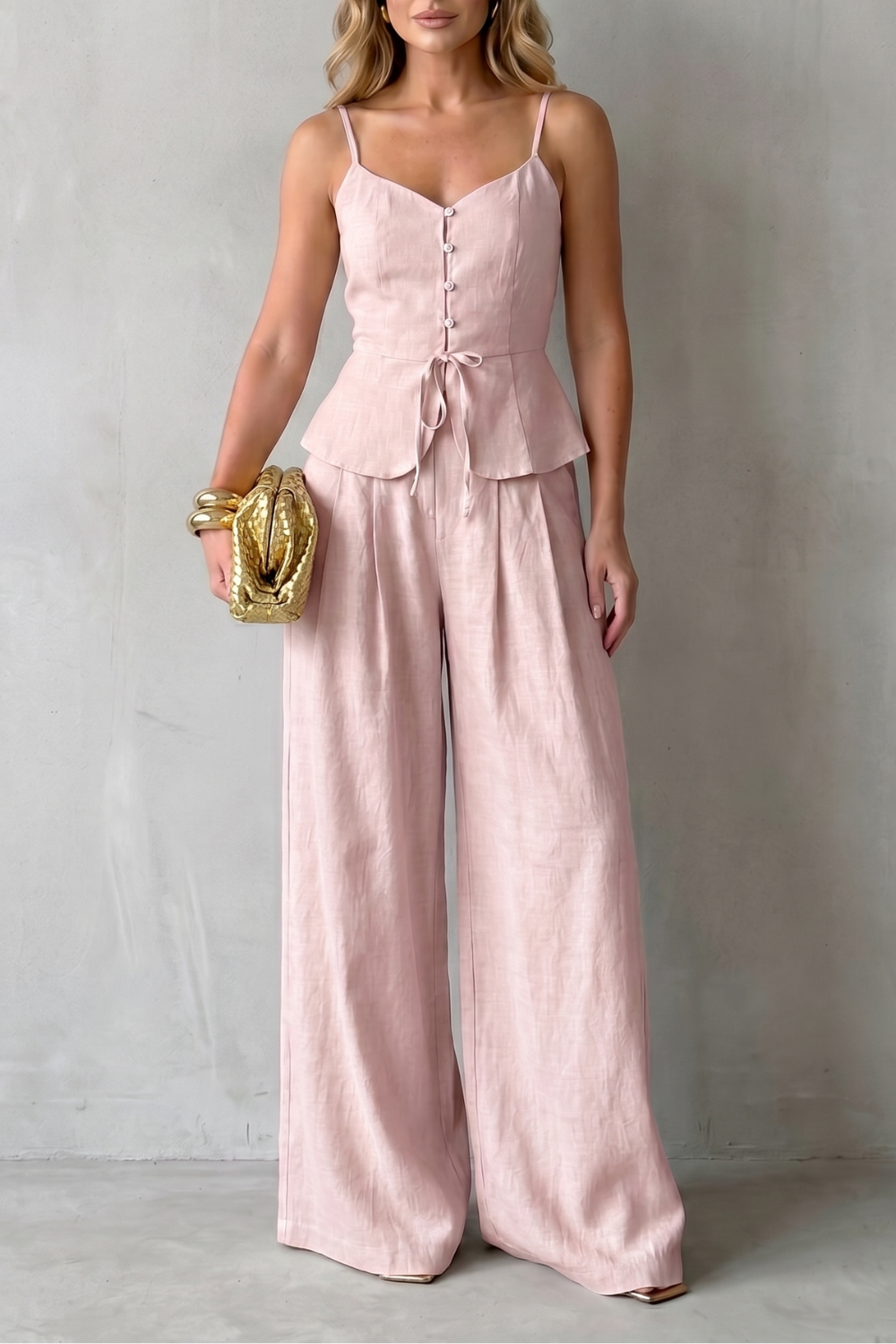 Lunara – Elegância de resort sem esforço – Conjunto de calças
