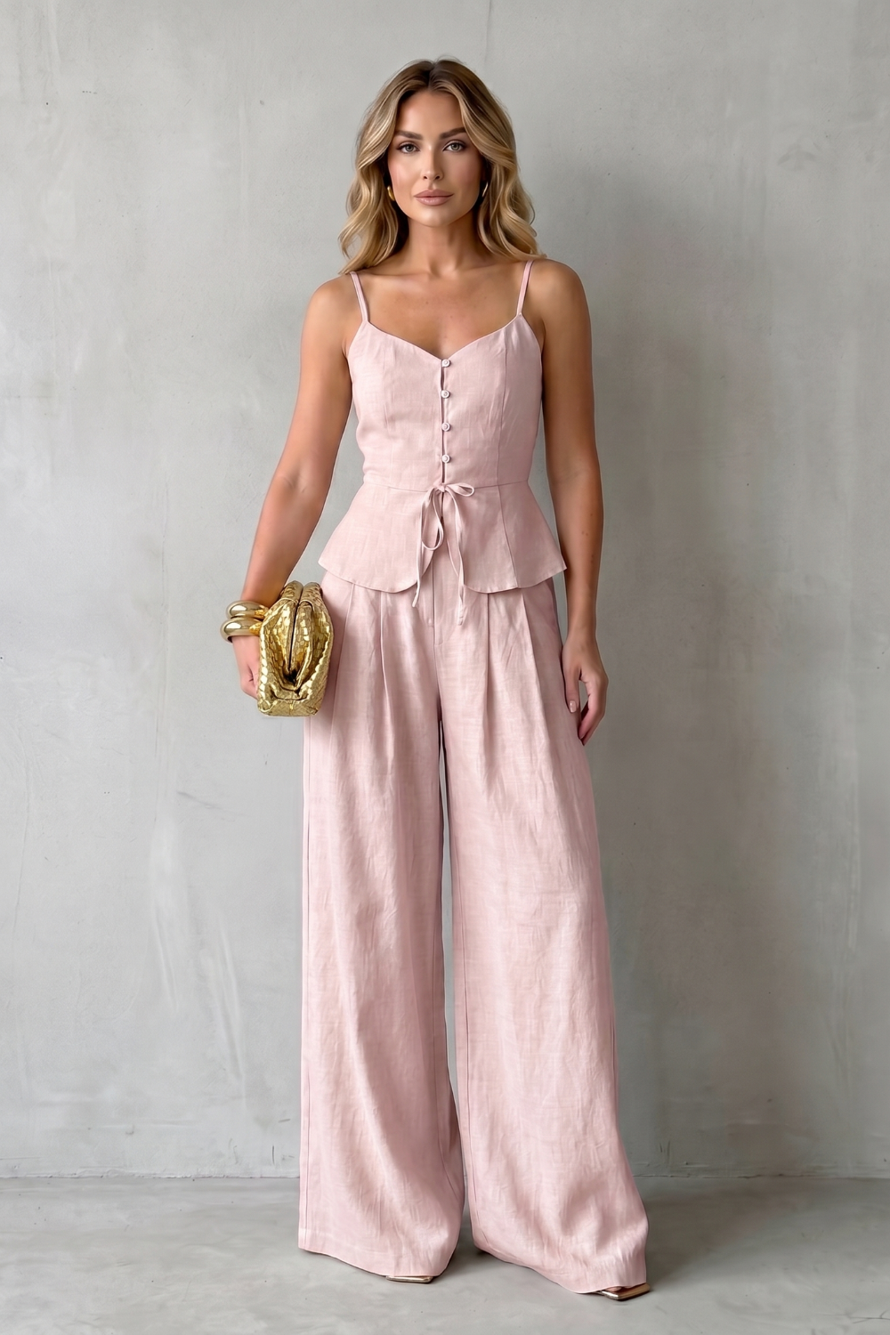 Lunara – Elegância de resort sem esforço – Conjunto de calças