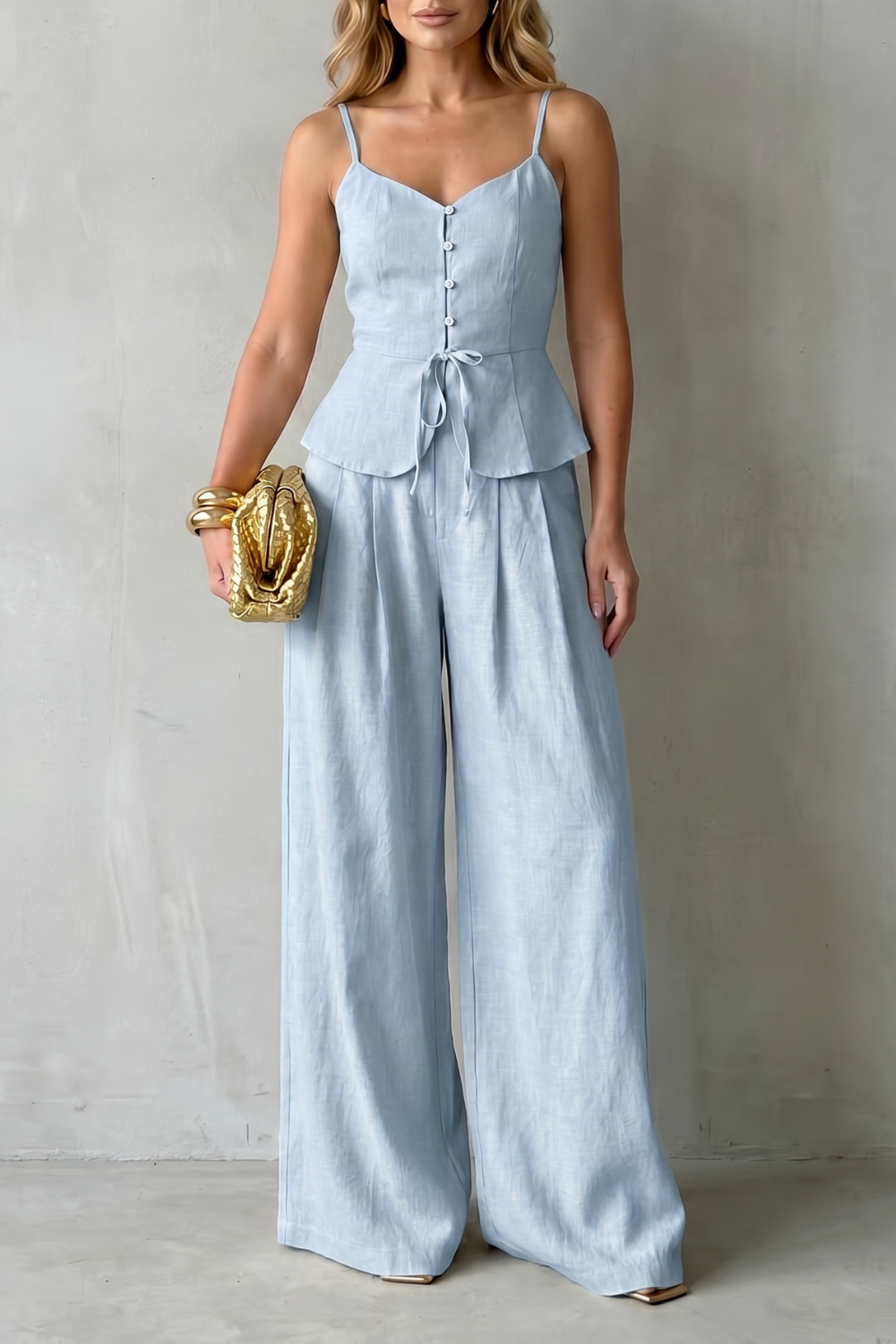 Lunara – Elegância de resort sem esforço – Conjunto de calças