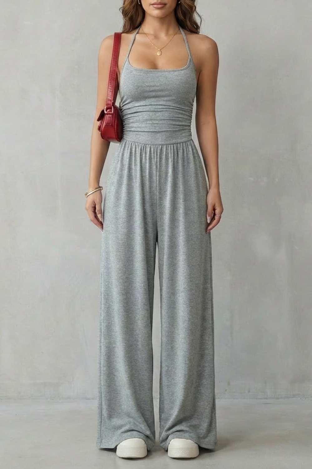 Lunarra – Alças duplas – Macacão pantalona