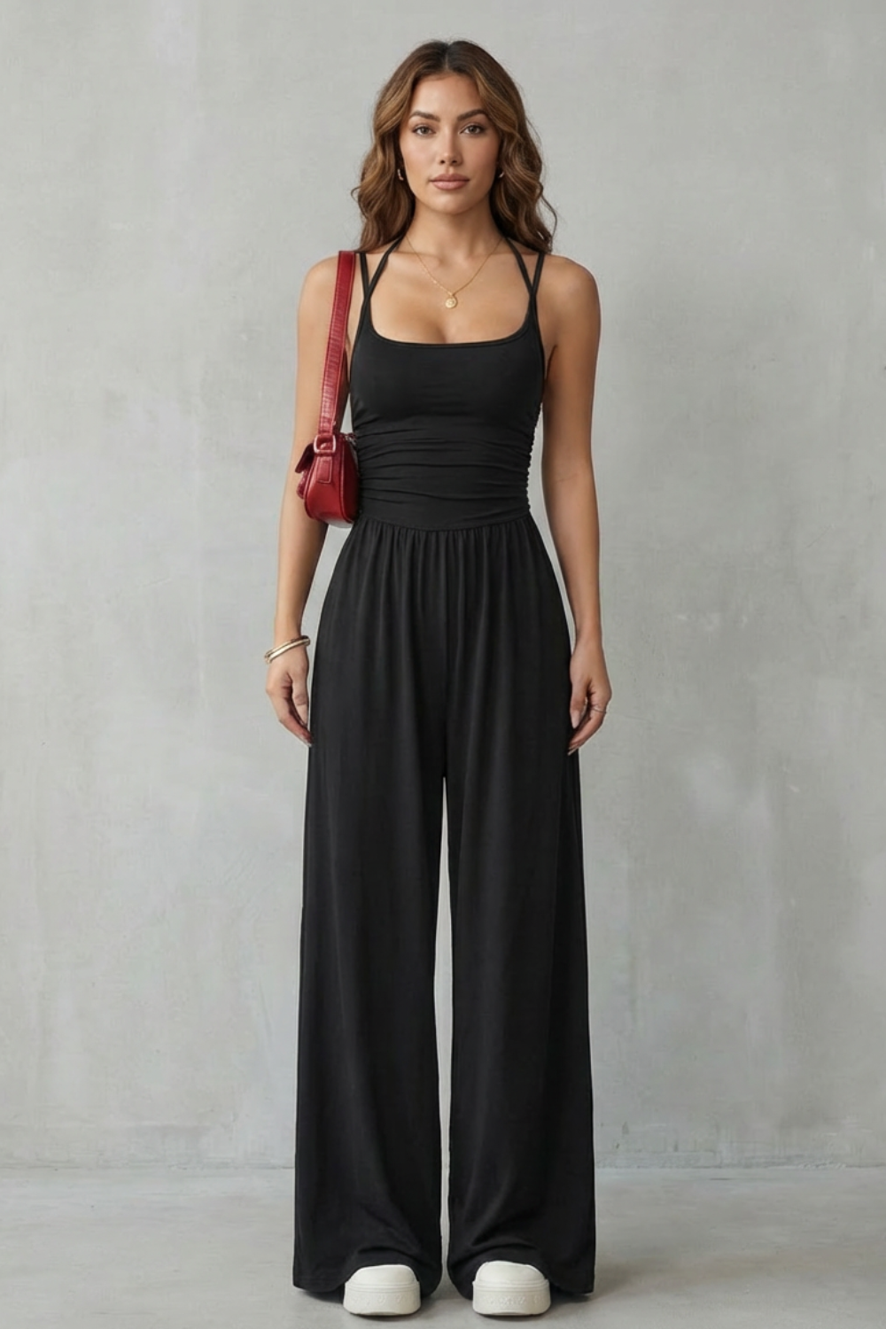 Lunarra – Alças duplas – Macacão pantalona