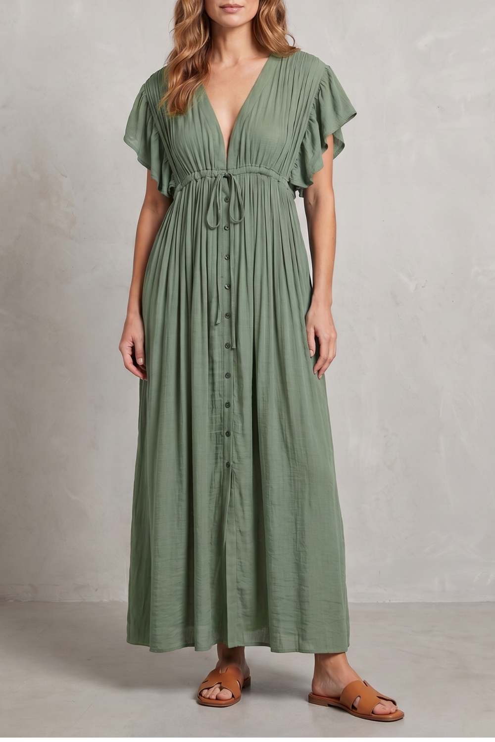 Lunéa – Elegância resort leve – Vestido longo