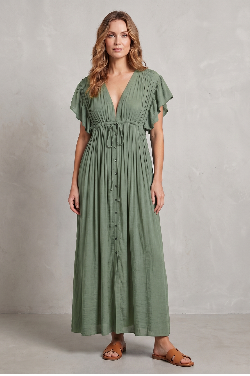 Lunéa – Elegância resort leve – Vestido longo