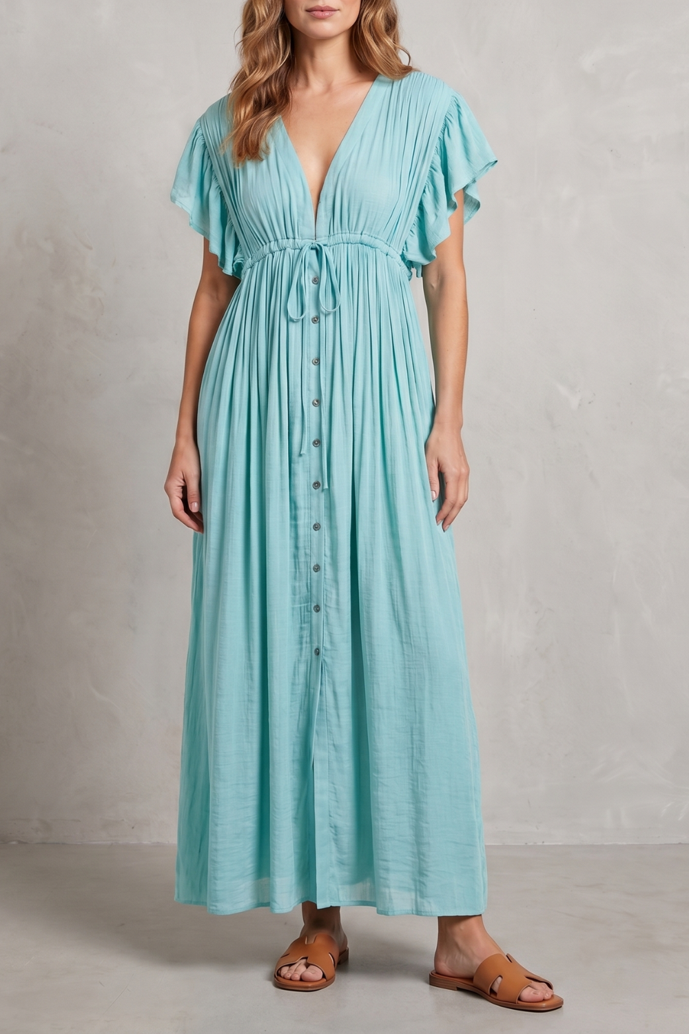 Lunéa – Elegância resort leve – Vestido longo