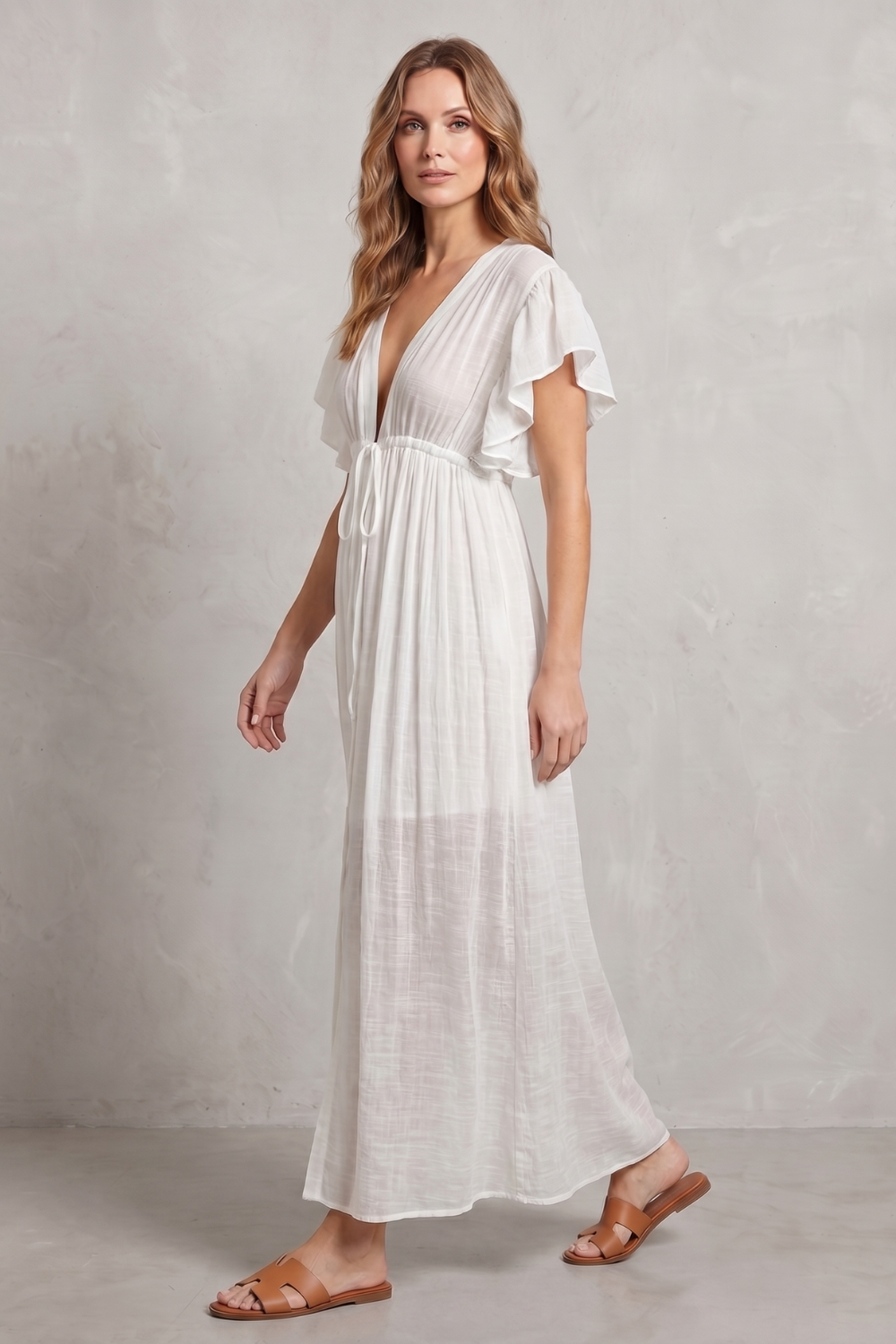 Lunéa – Elegância resort leve – Vestido longo