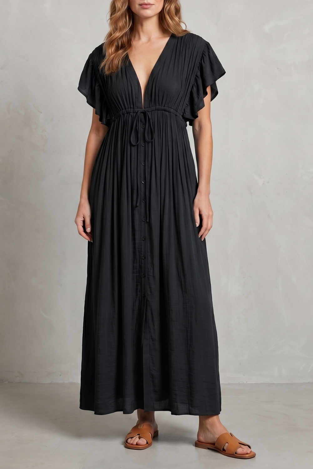 Lunéa – Elegância resort leve – Vestido longo