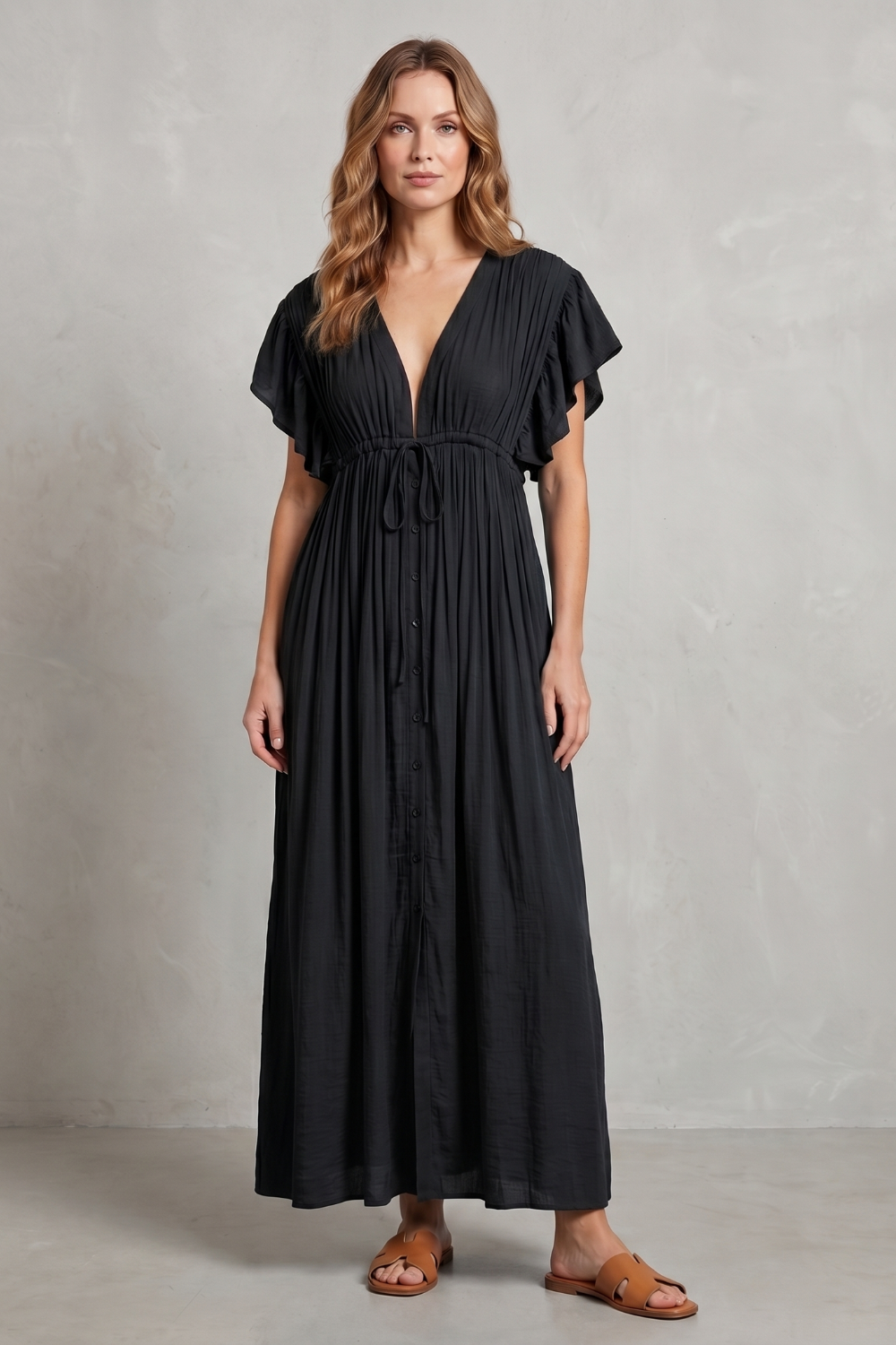 Lunéa – Elegância resort leve – Vestido longo