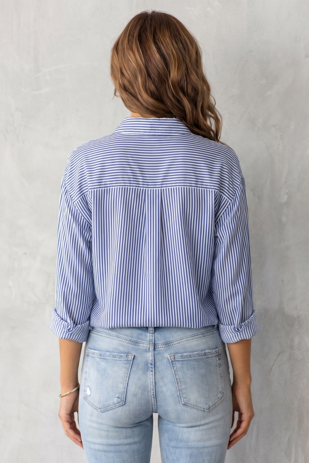 Marinelle – Padrão listrado clássico – Camisa com botão