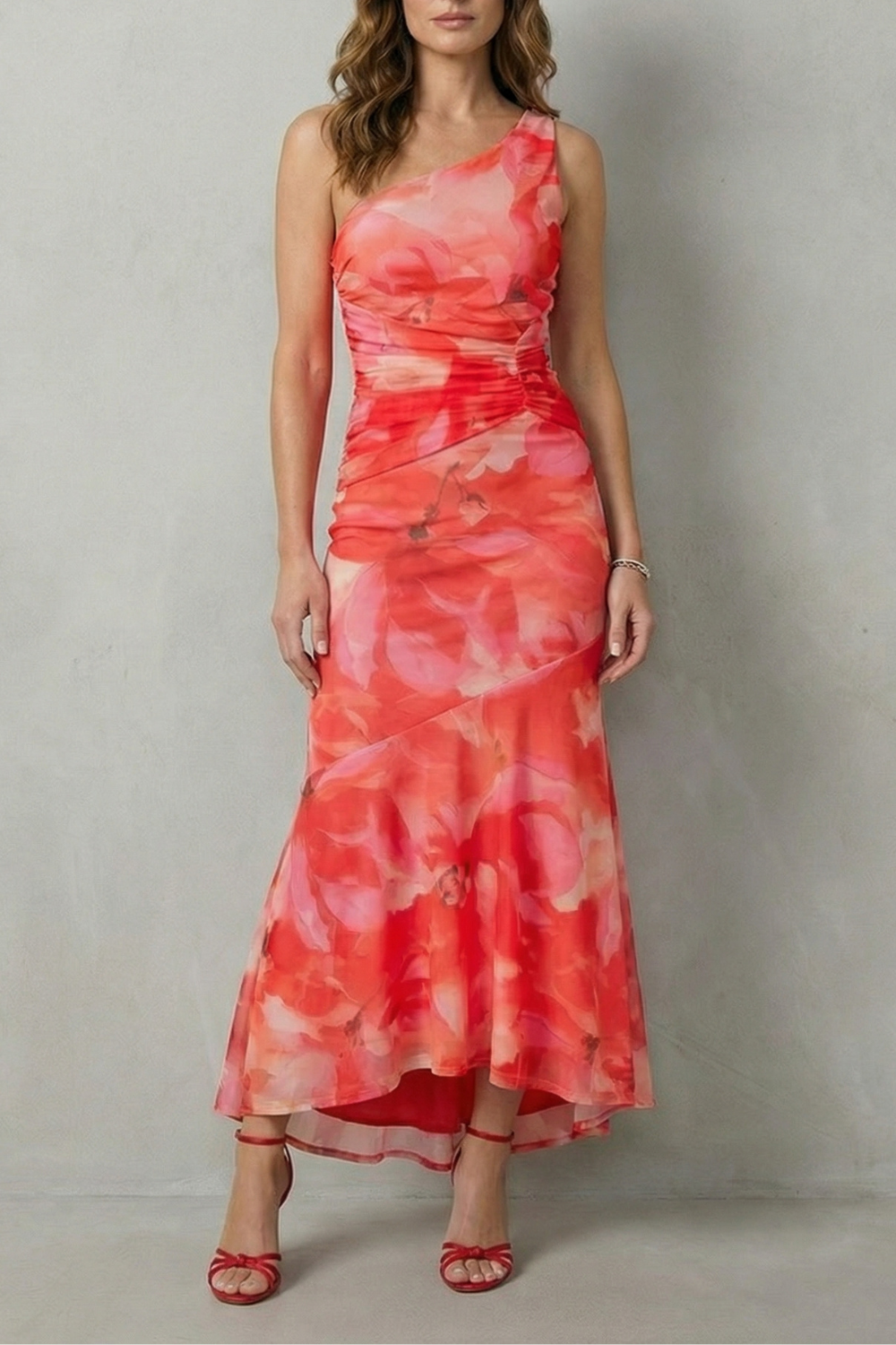 Marissa – Elegância floral – Vestido Longo Ombro a Ombro Feminino