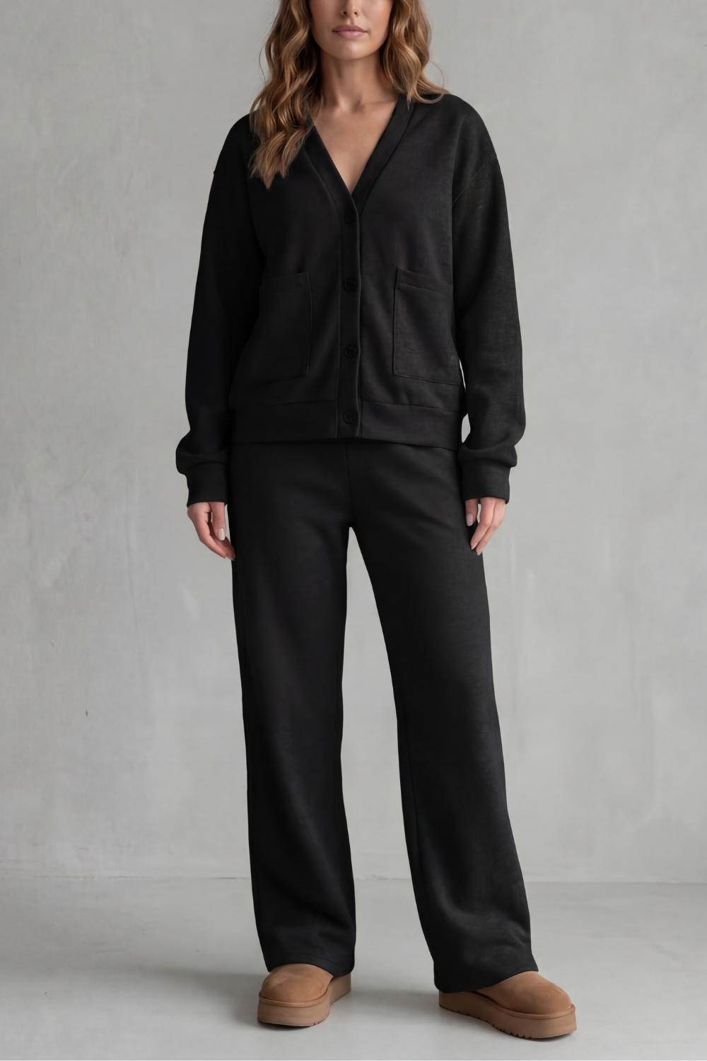 Mirelline – Charme com botões – Conjunto lounge