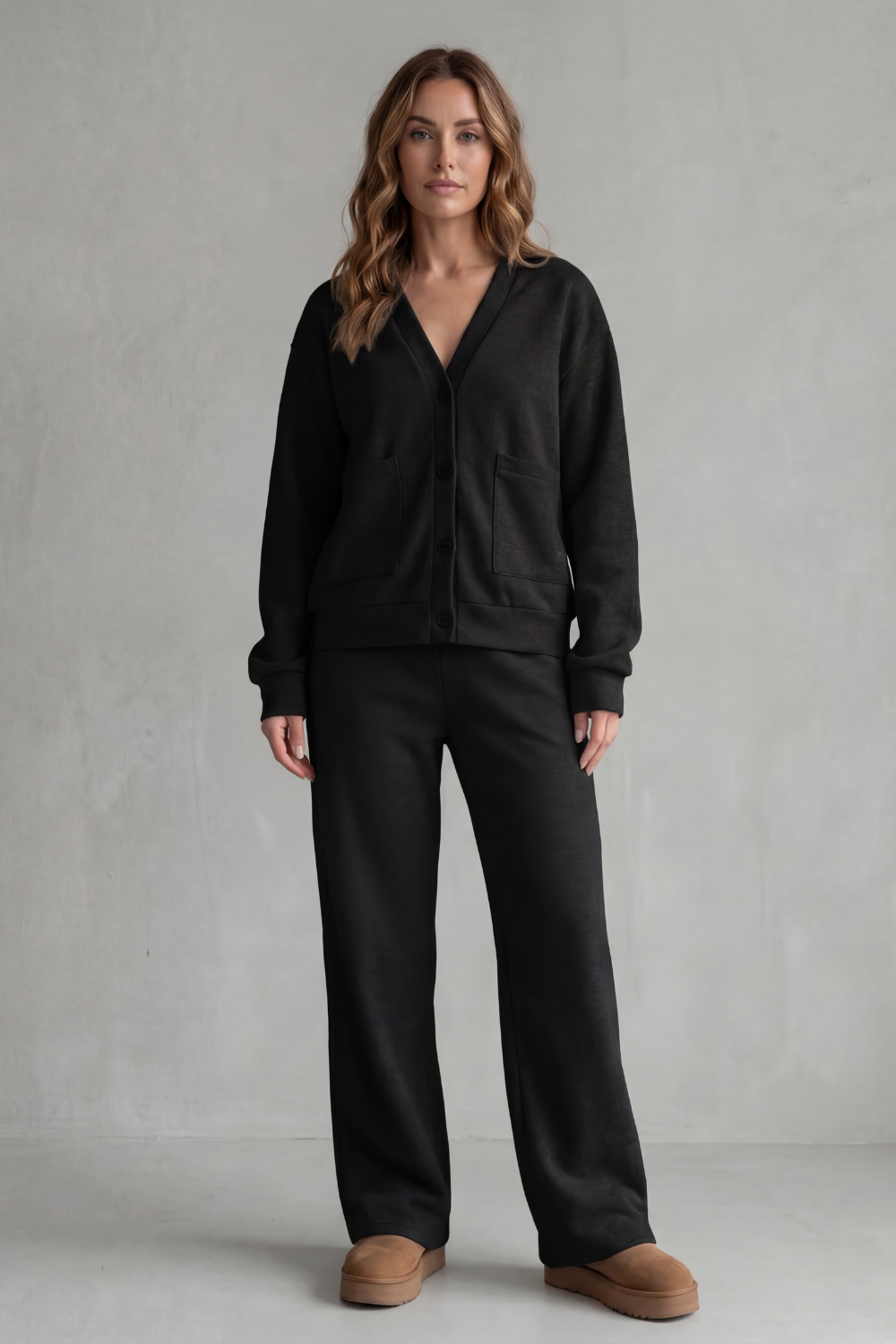 Mirelline – Charme com botões – Conjunto lounge