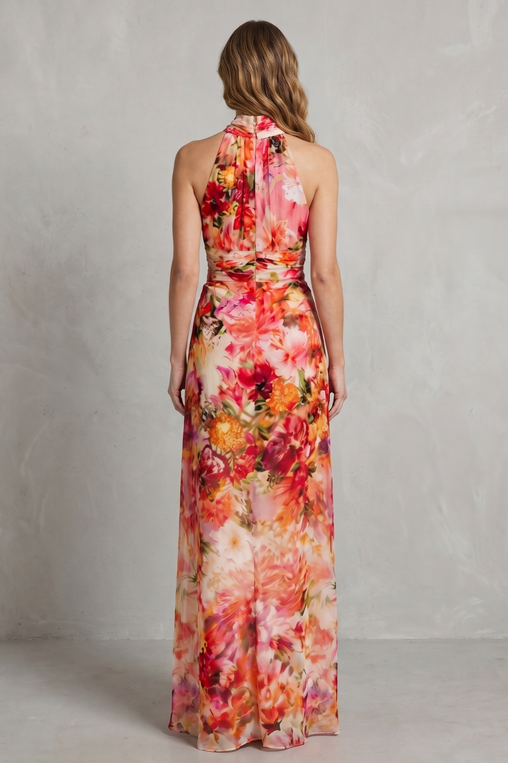 Rosavienne – Charme floral romântico – Vestido longo