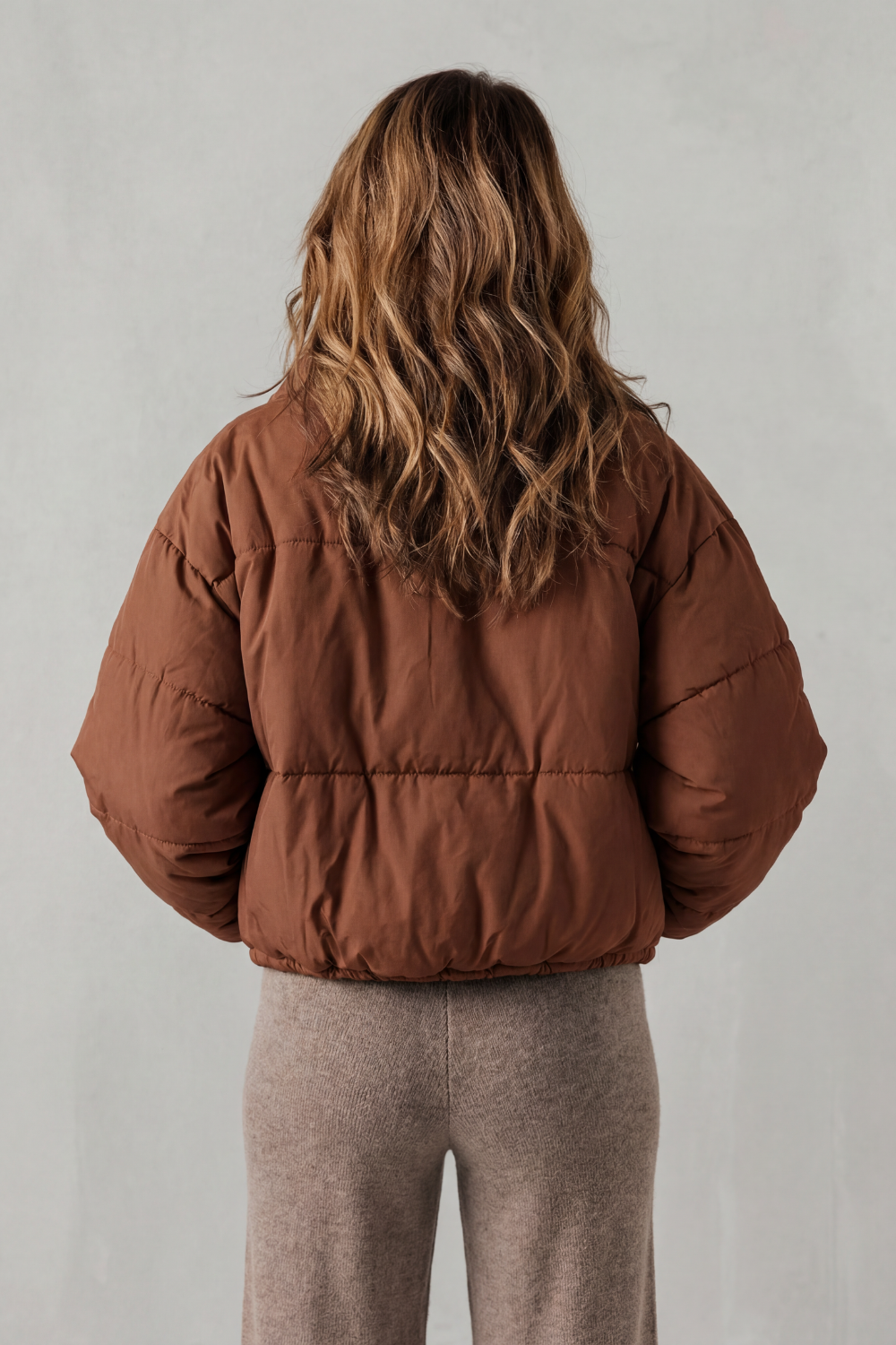 Savillonne – Conforto acolchoado – Jaqueta cropped puffer