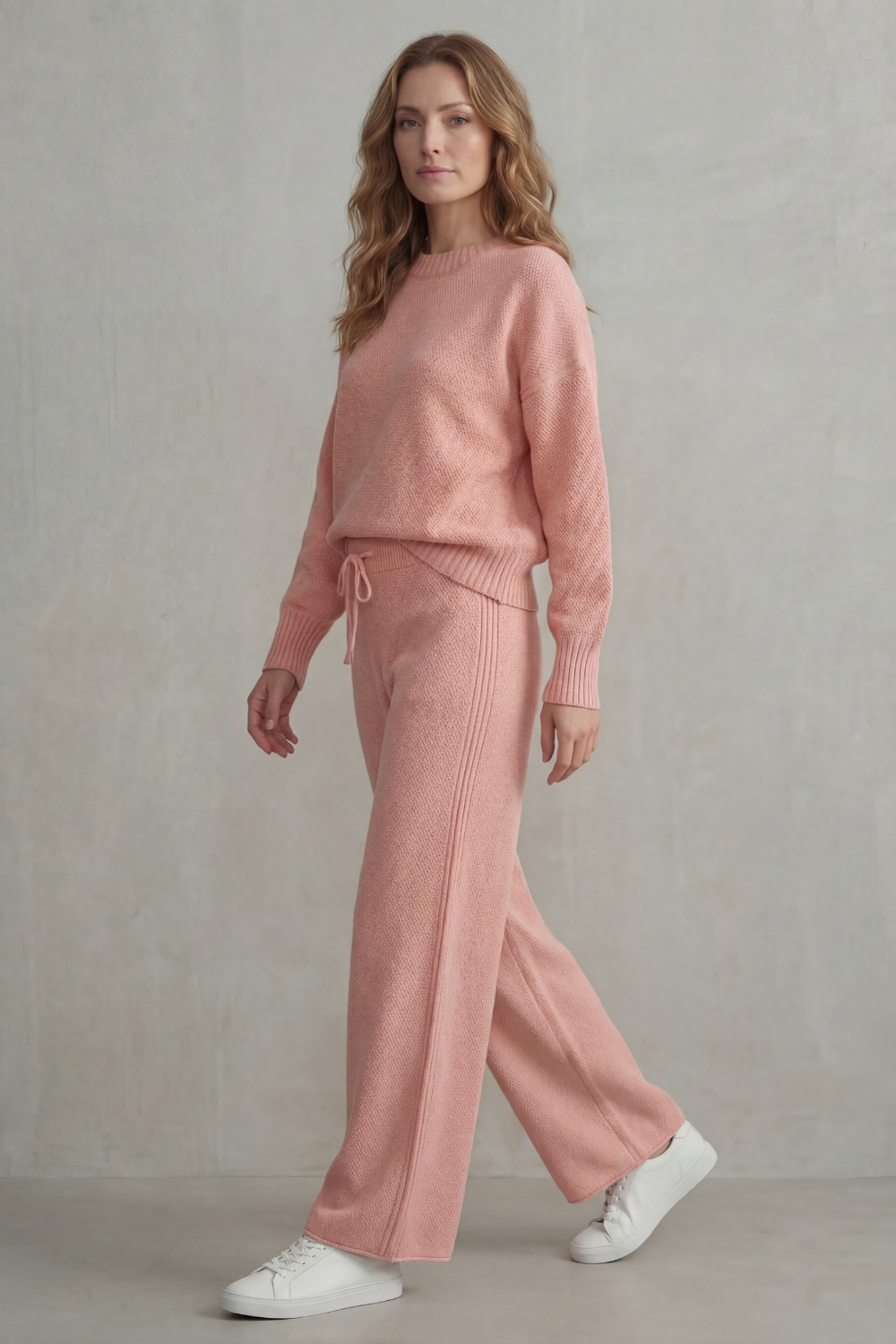 Seria – Tricô texturizado – Conjunto de loungewear confortável