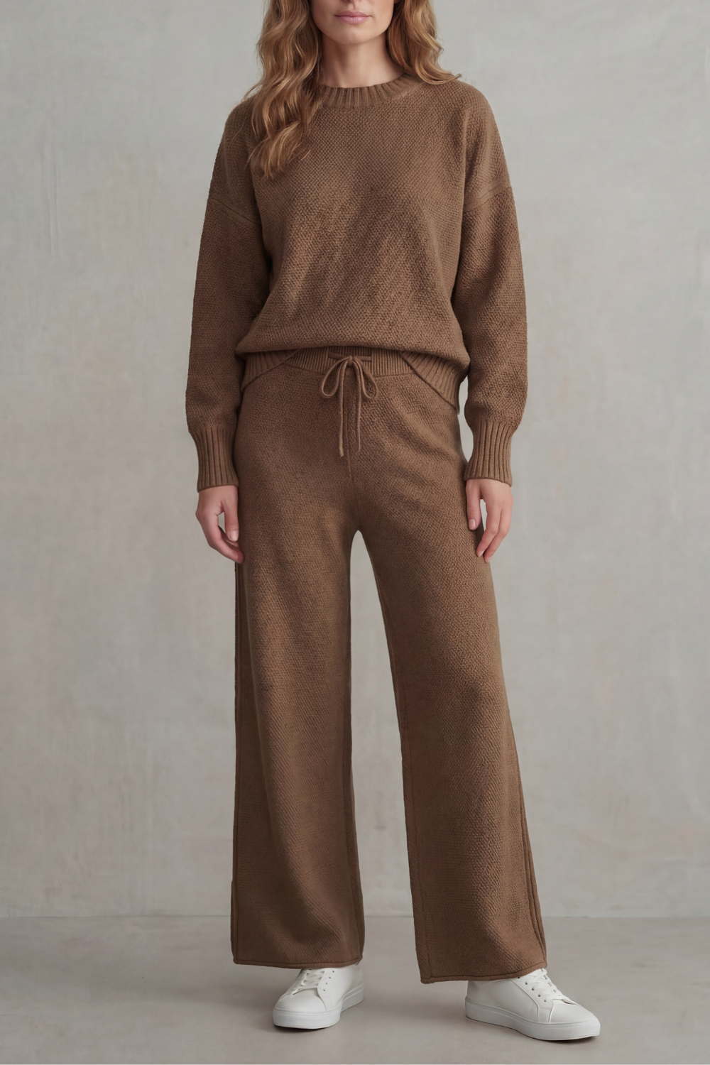 Seria – Tricô texturizado – Conjunto de loungewear confortável