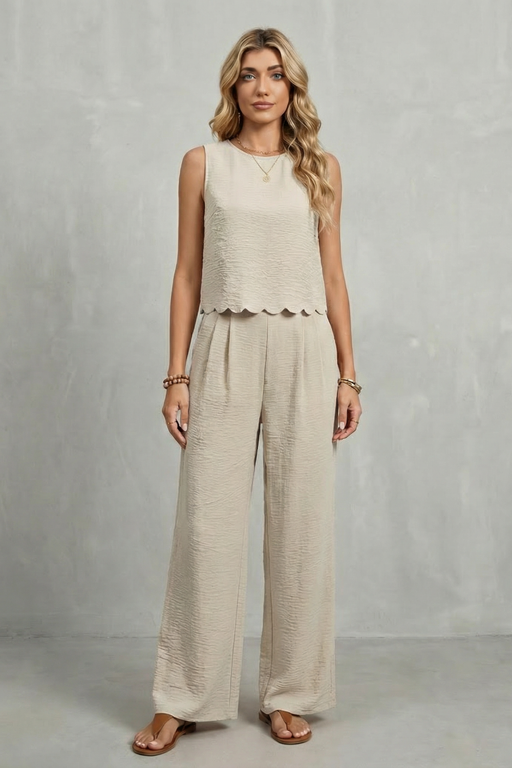 Velmira – Top com detalhe de laço nas costas – Conjunto de duas peças