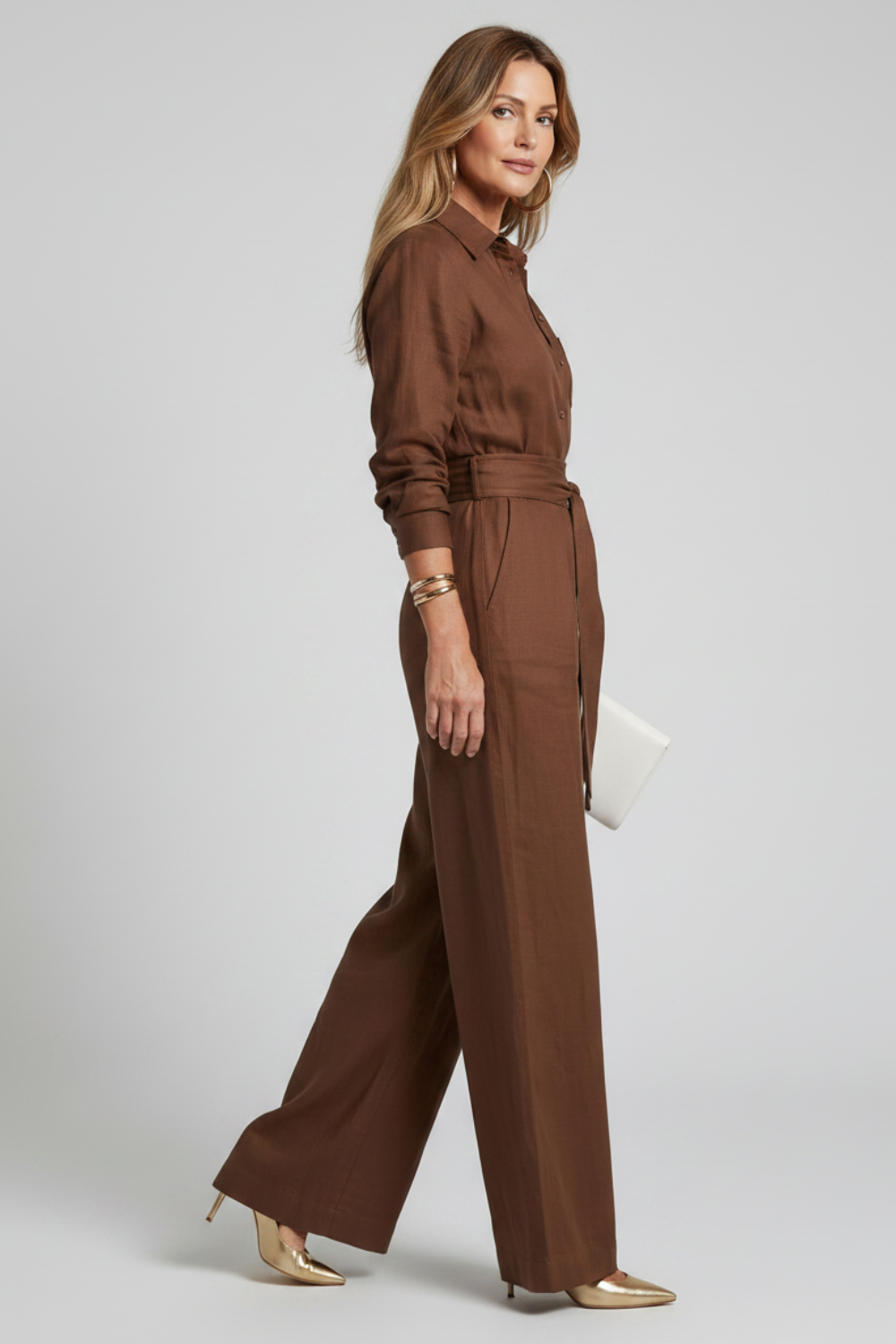 Virella – Elegância alfaiatada sem esforço – Macacão pantalona
