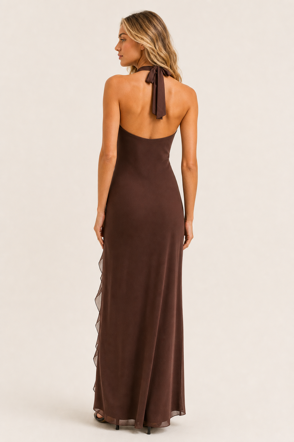 Josefine | Halter Plunge Neck Maxi Dress — studio_back — Sofia [f3f6449b-2a2d-446a-9b3a-762770e19034]