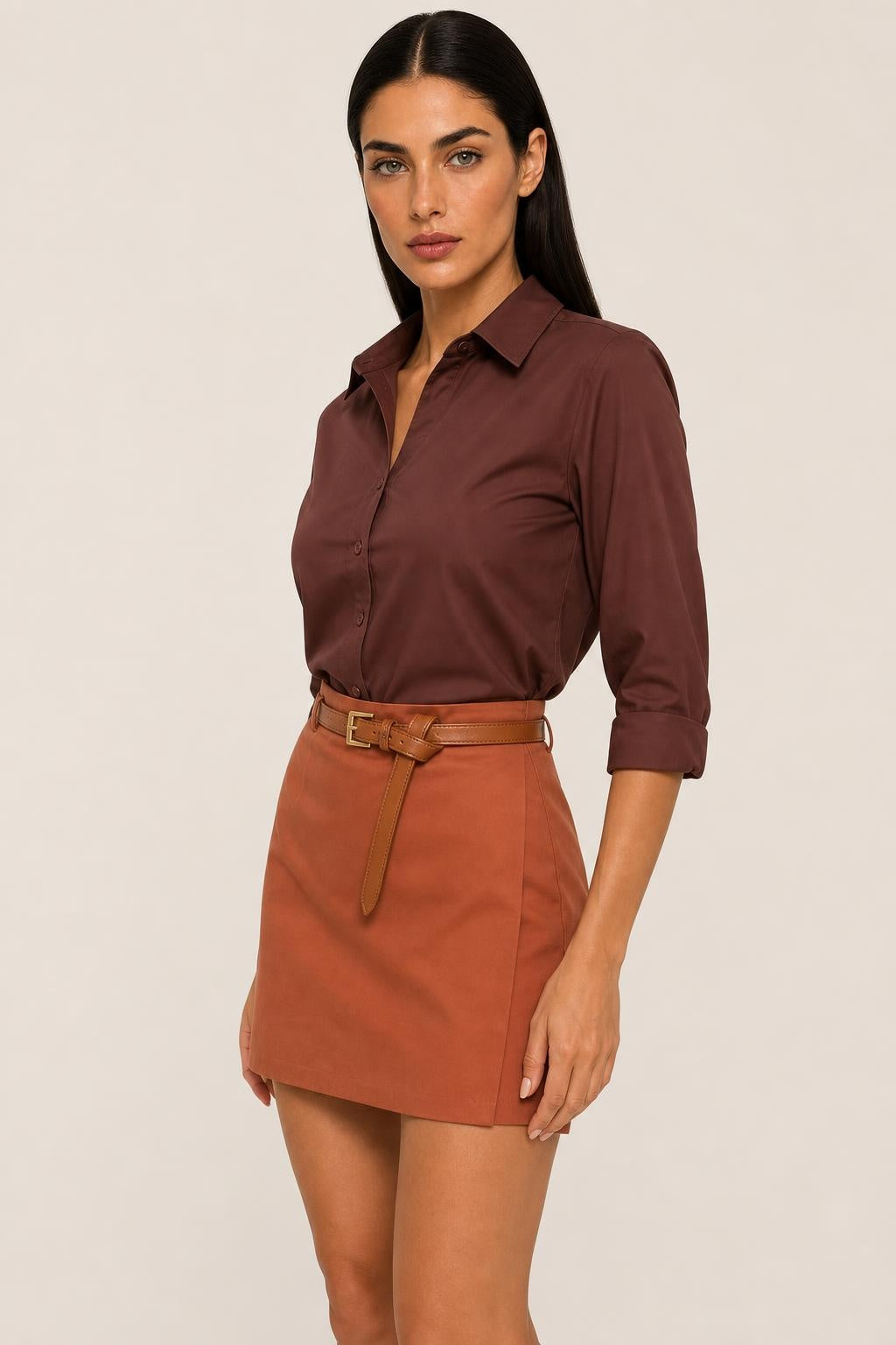 Camisa Estruturada de Tricoline - Amália — studio_three_quarter — Helena [ca1d128c-1d3c-41f9-9d25-5f2c3bde8116]