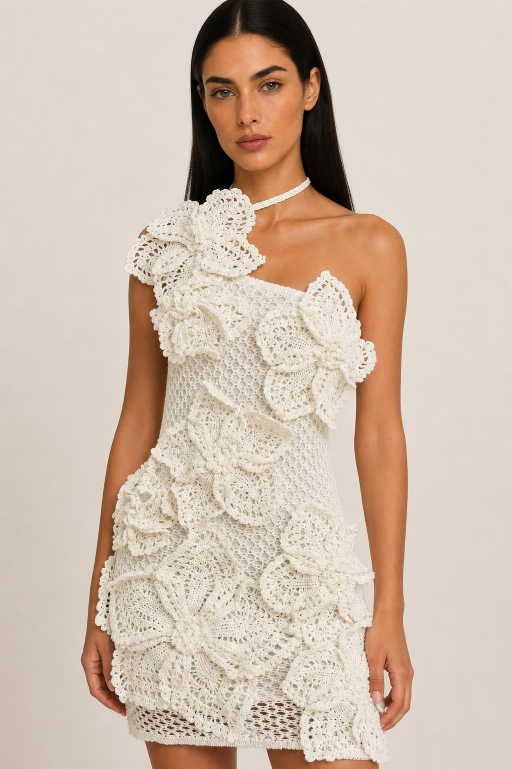 Vestido Curto de Crochê com Flores 3D - Nayara — studio_closeup — Helena [c409fb88-bb42-4c90-a760-07f5695d3219]