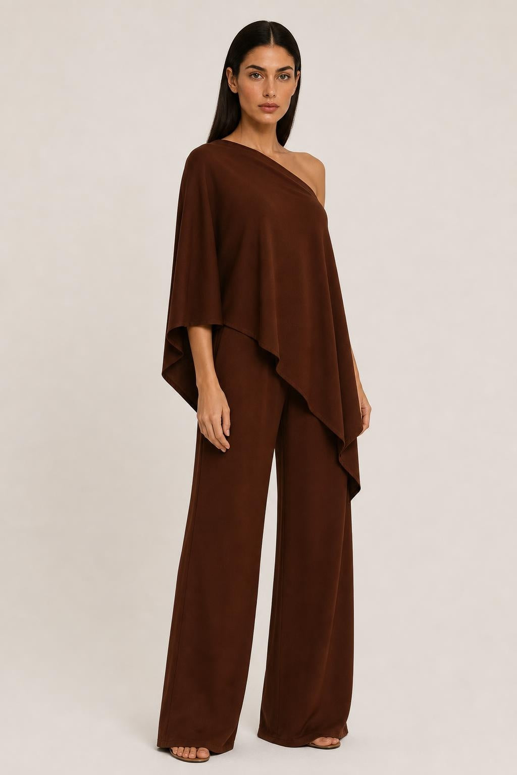 Blusa Capa com Amarração Ajustável - Nádia — studio_three_quarter — Helena [3fda8e52-74a5-42ad-9d88-071b94defcef]