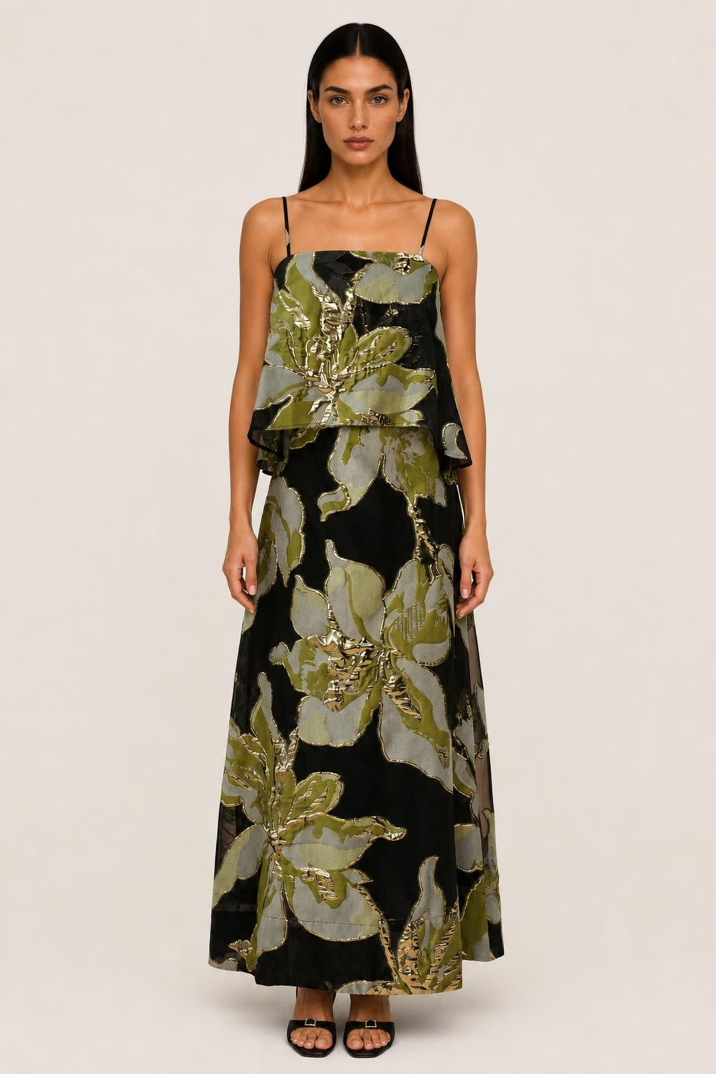 She Walked In Black Floral Spaghetti Strap Maxi Dress — studio_front — Helena [707ba3b9-aa3e-4a4b-acc5-07bf64823f8f]